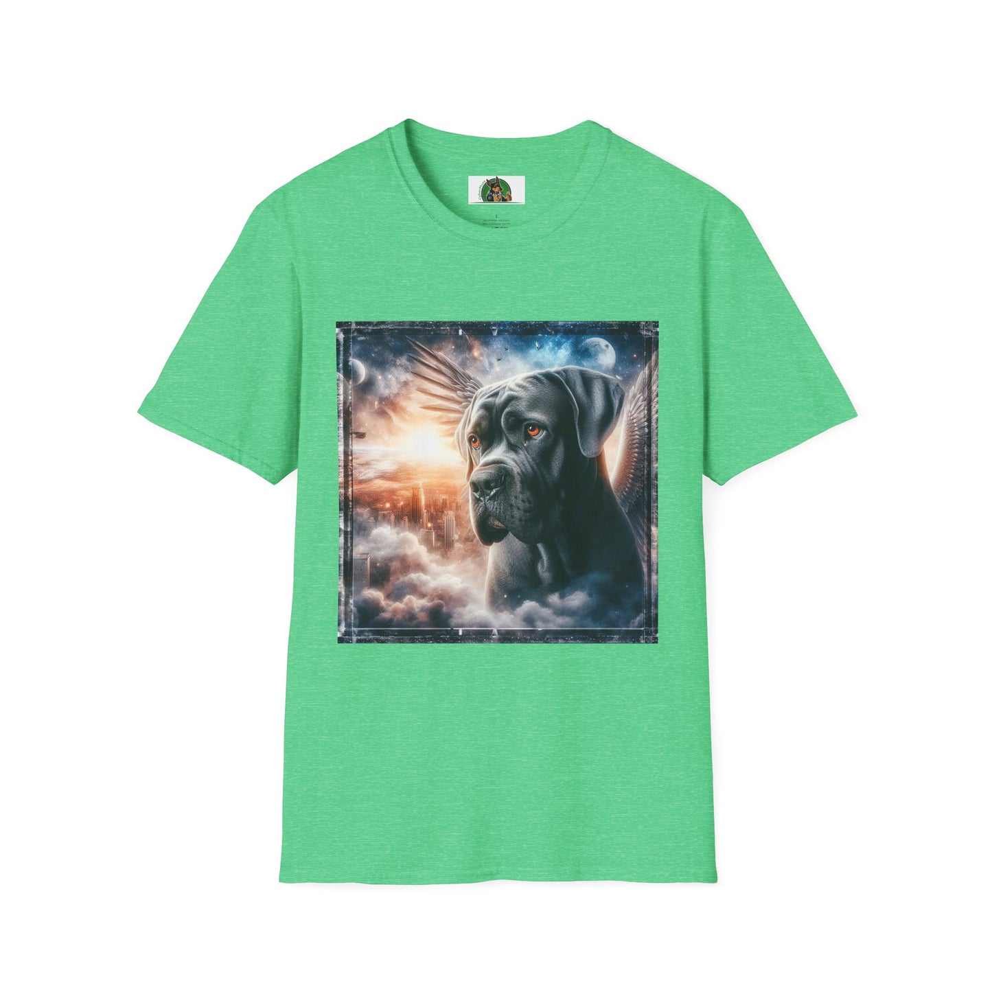 Cane Corso Angel Dog TShirt T-Shirt Printify S Heather Irish Green