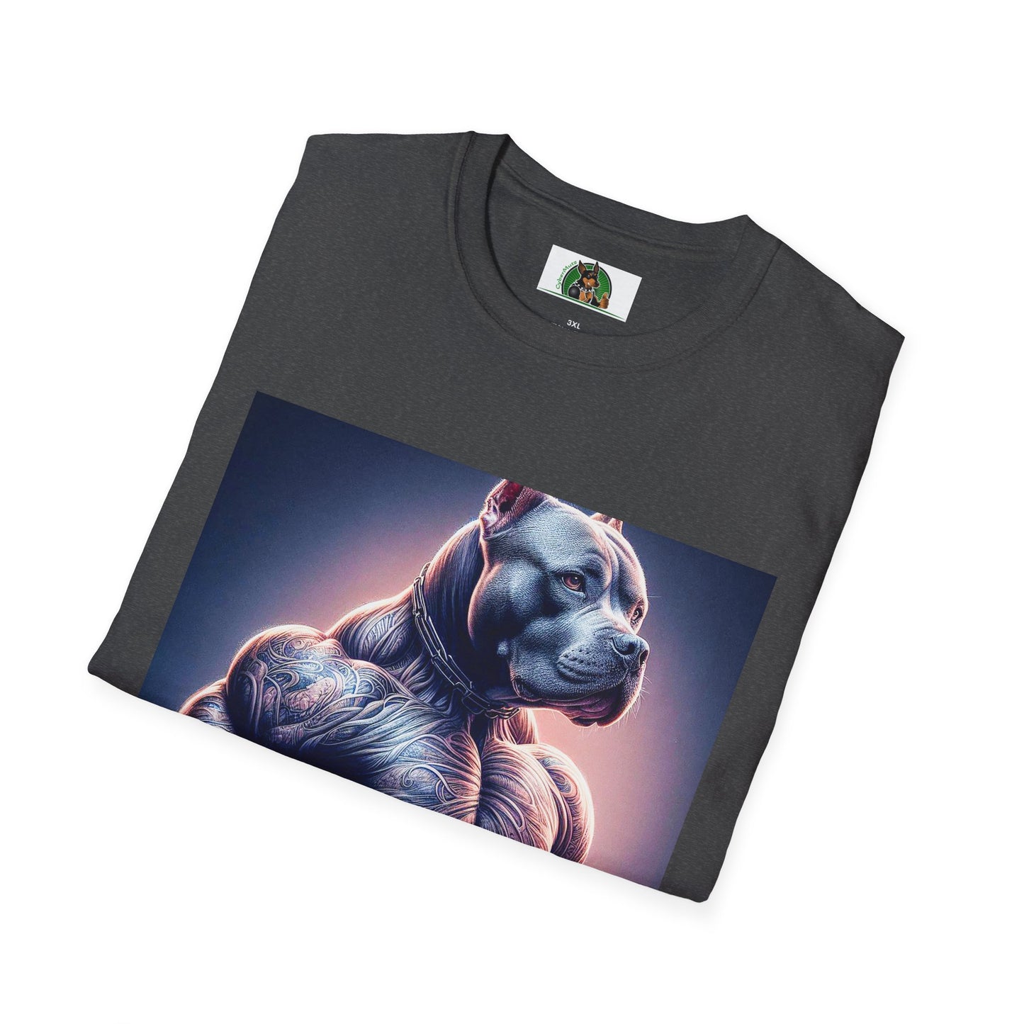 Pit Bull muscles man T-Shirt Printify