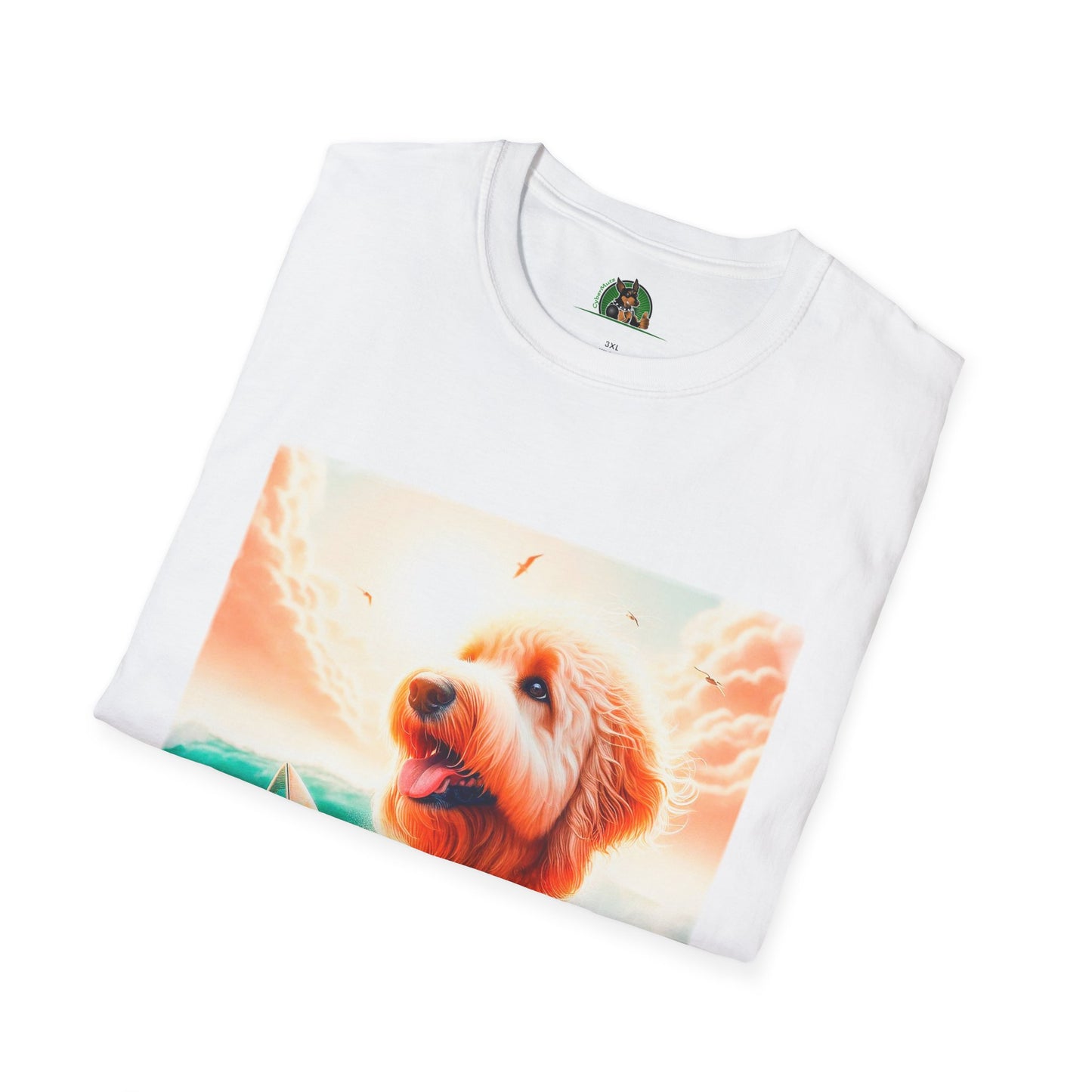 Golden Doodle pretty surfer shirt T-Shirt Printify