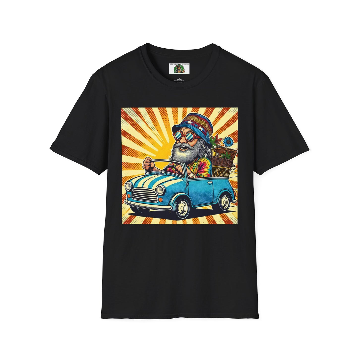 Wacky Retired Dude T-Shirt Printify Black S