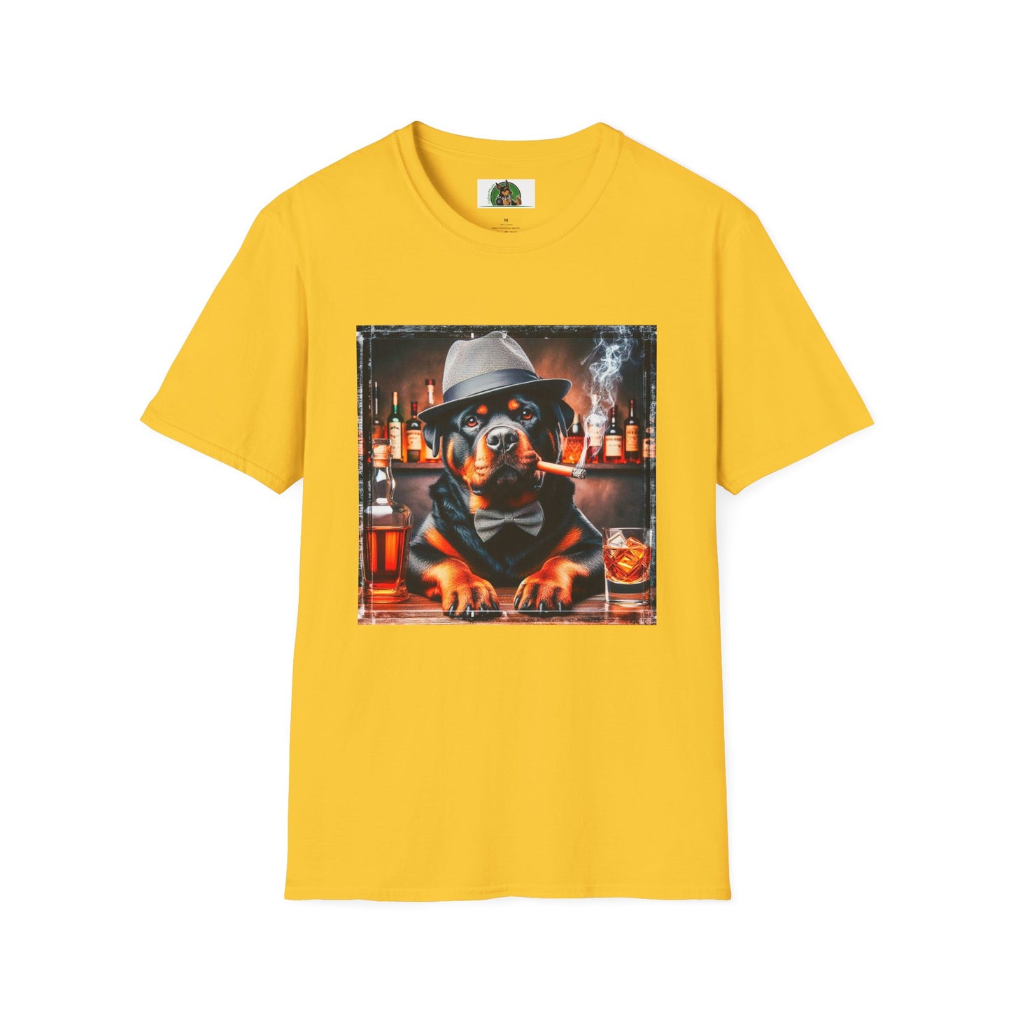 Rottweiler smoking a cigar shirt T-Shirt Printify S Daisy