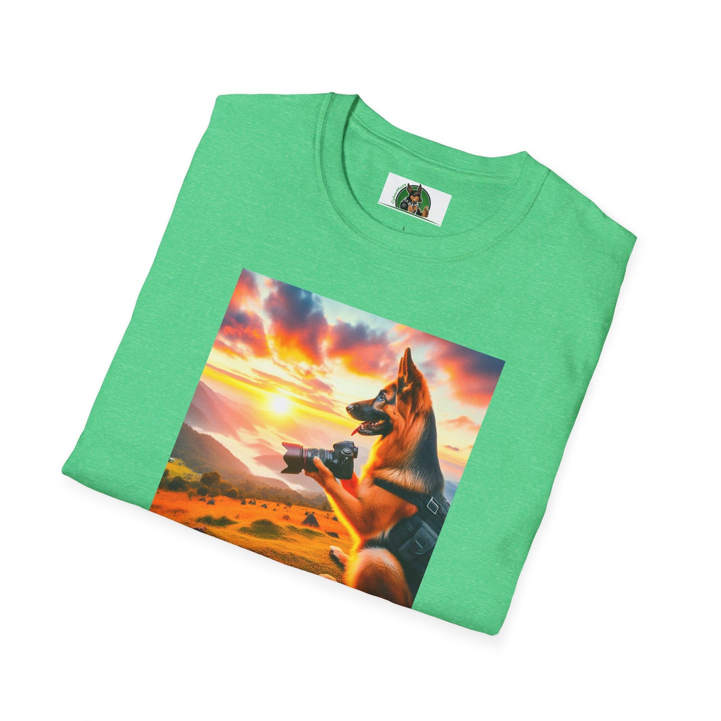 German Shepard hippie shirt