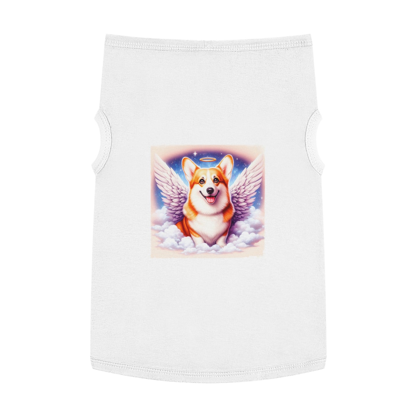 Pet Tank Top Pembroke Welsh Corgi angel Pets Printify