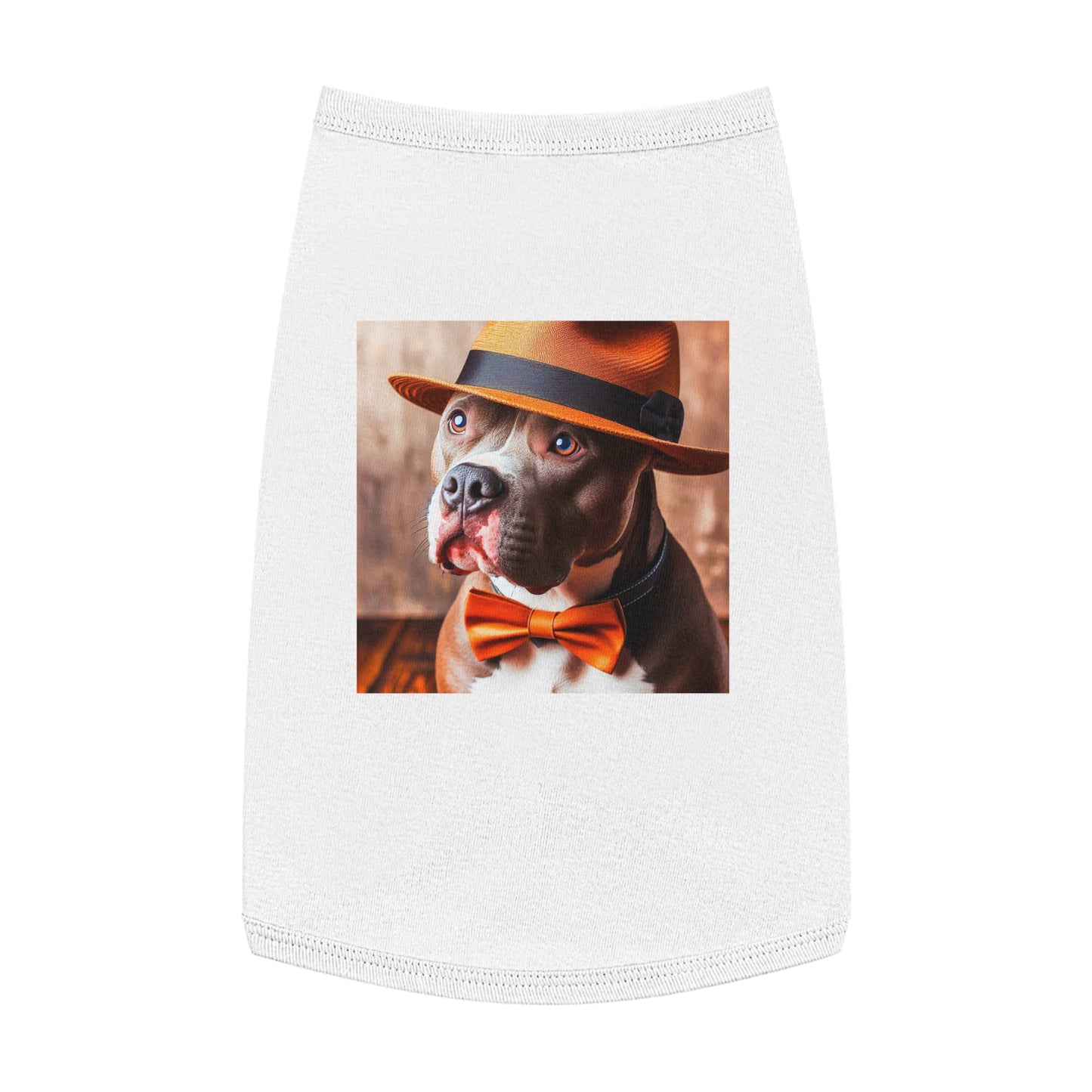 Pet Tank Top Pit Bull pretty boy Pets Printify L White