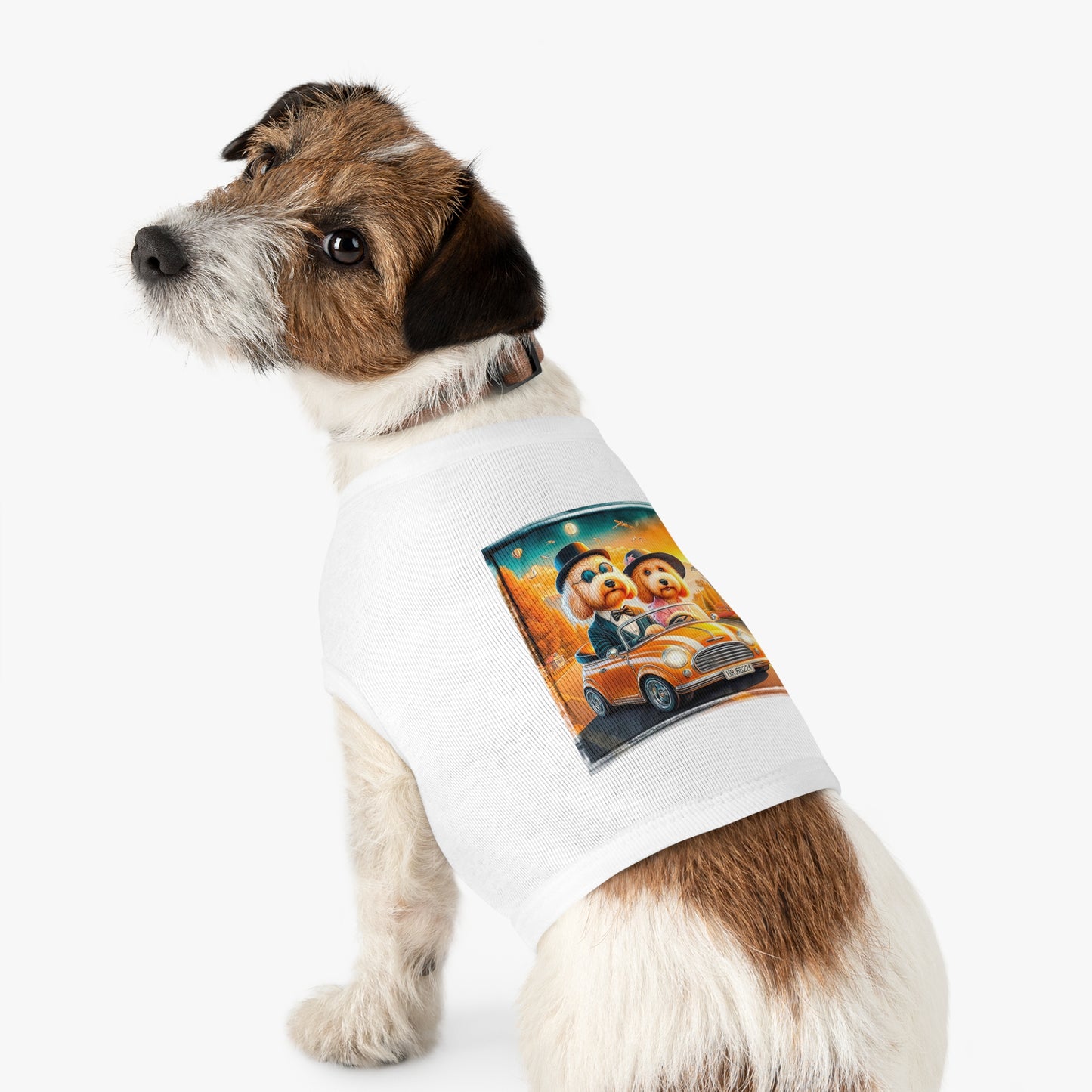 Wacky Pet Tank Golden Doodle fun couple Pets Printify