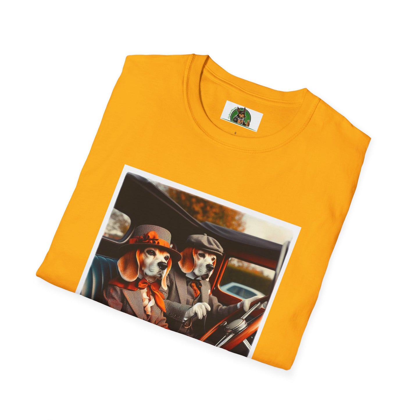 Wacky Beagle Old Time Couple T-Shirt Printify