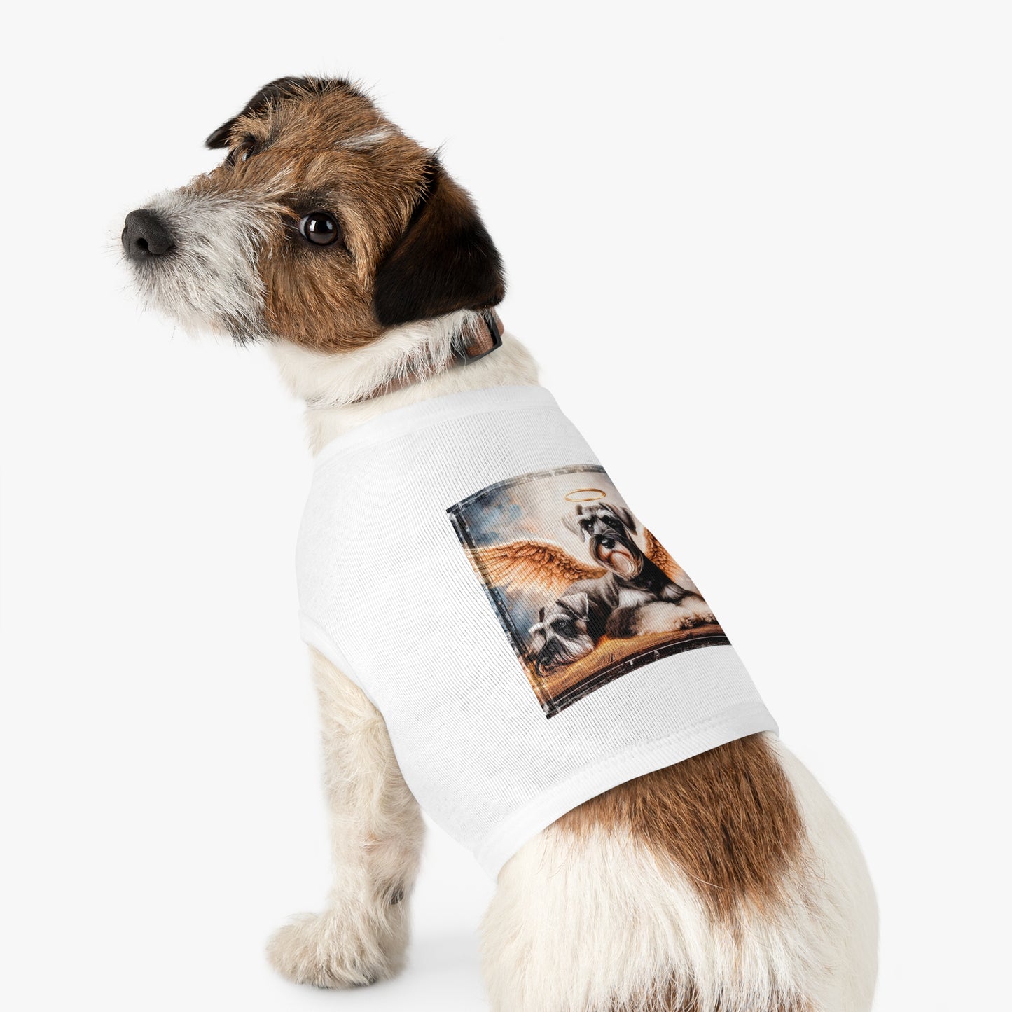 Pet Tank Top Miniature Schnauzer pretty angels shirt Pets Printify