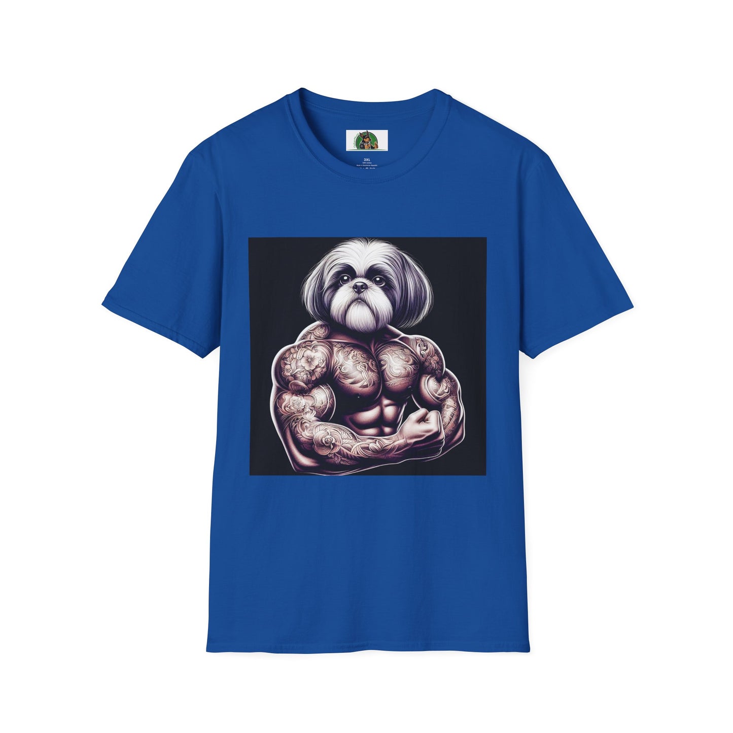 Shih Tzu muscles shirt T-Shirt Printify XS Royal