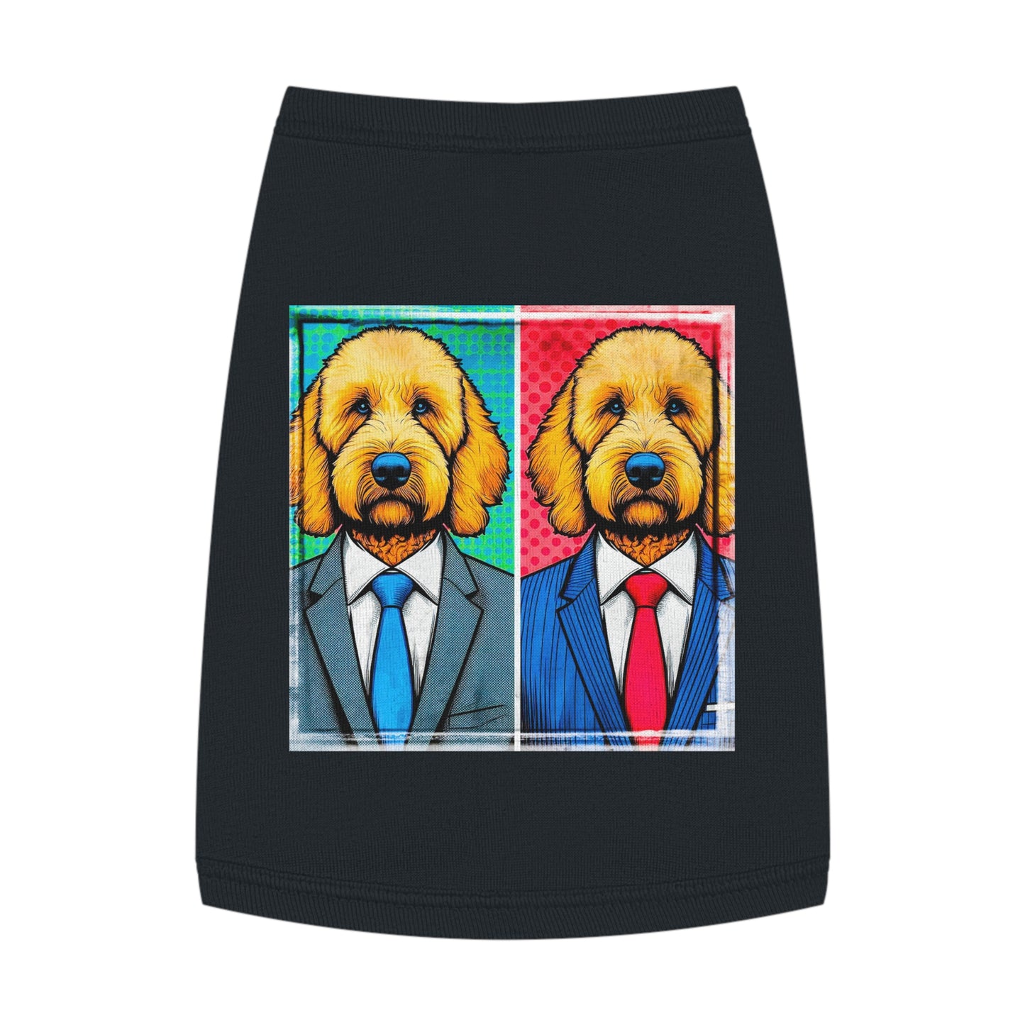 Pet Tank Golden Doodle business friends shirt Pets Printify M Black