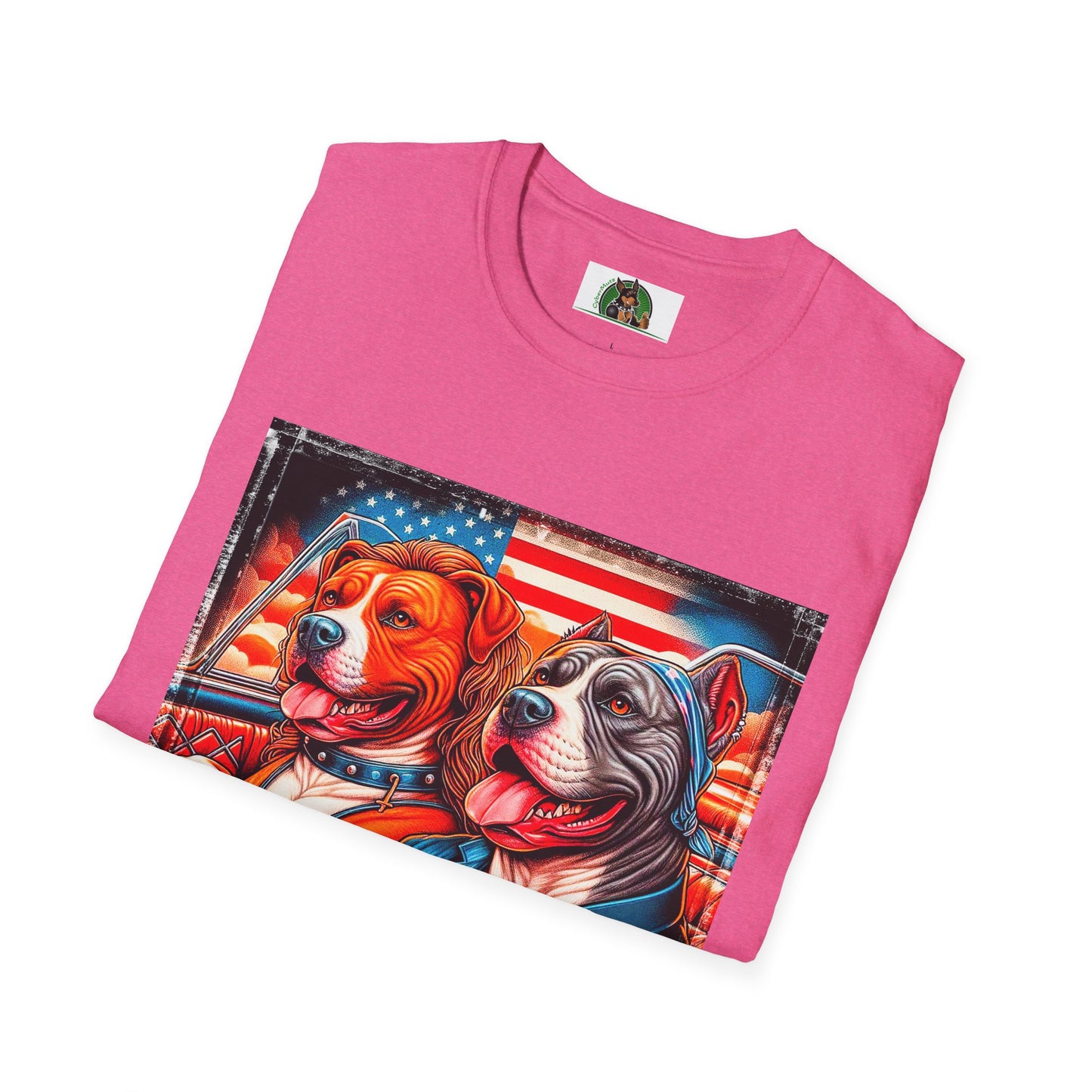 Wacky Pit Bull happy couple shirt