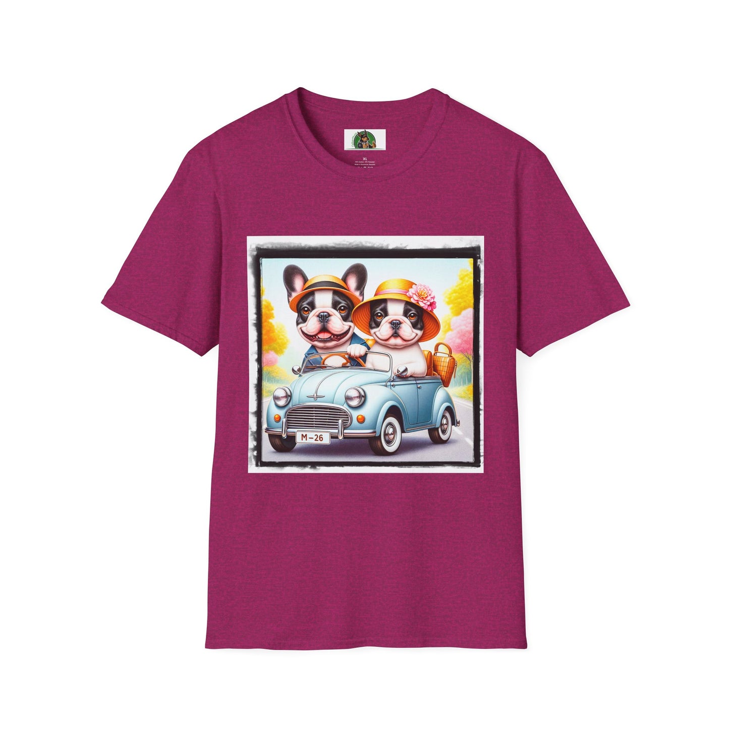 Wacky French Bulldog T-Shirt Printify S Antique Heliconia
