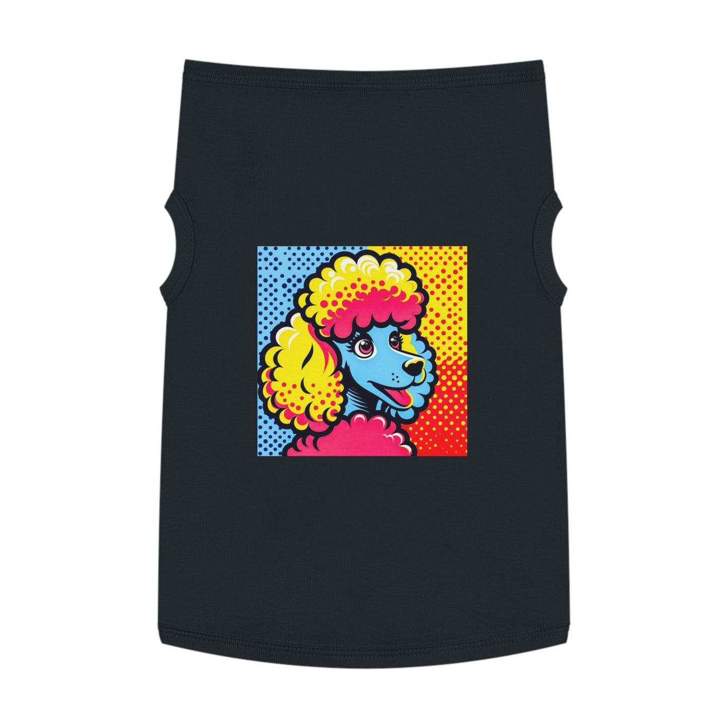 Pet Tank Top Poodle pretty colors Pets Printify XL Black