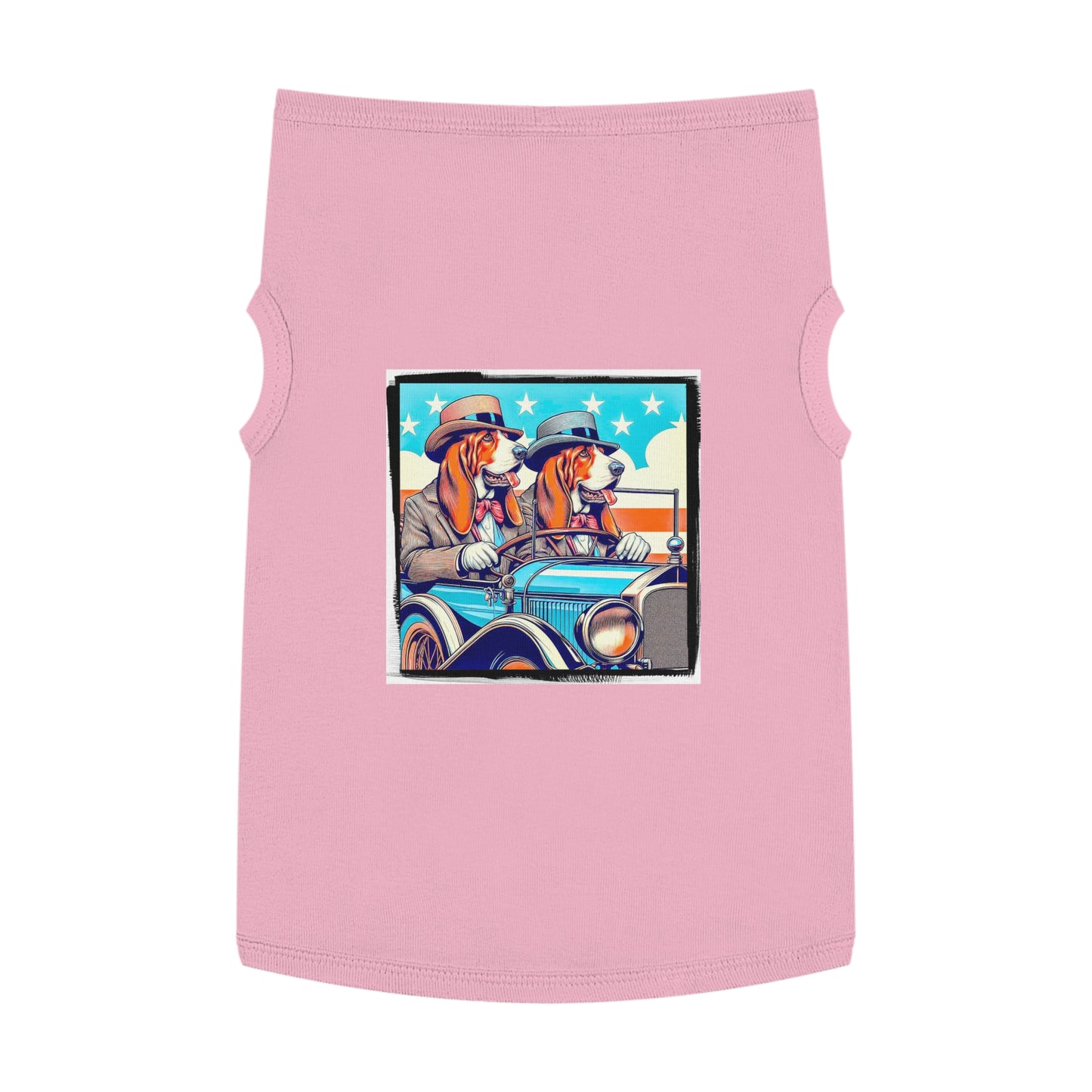 Pet Tank Top Wacky Basset Hound Pets Printify XL Pink