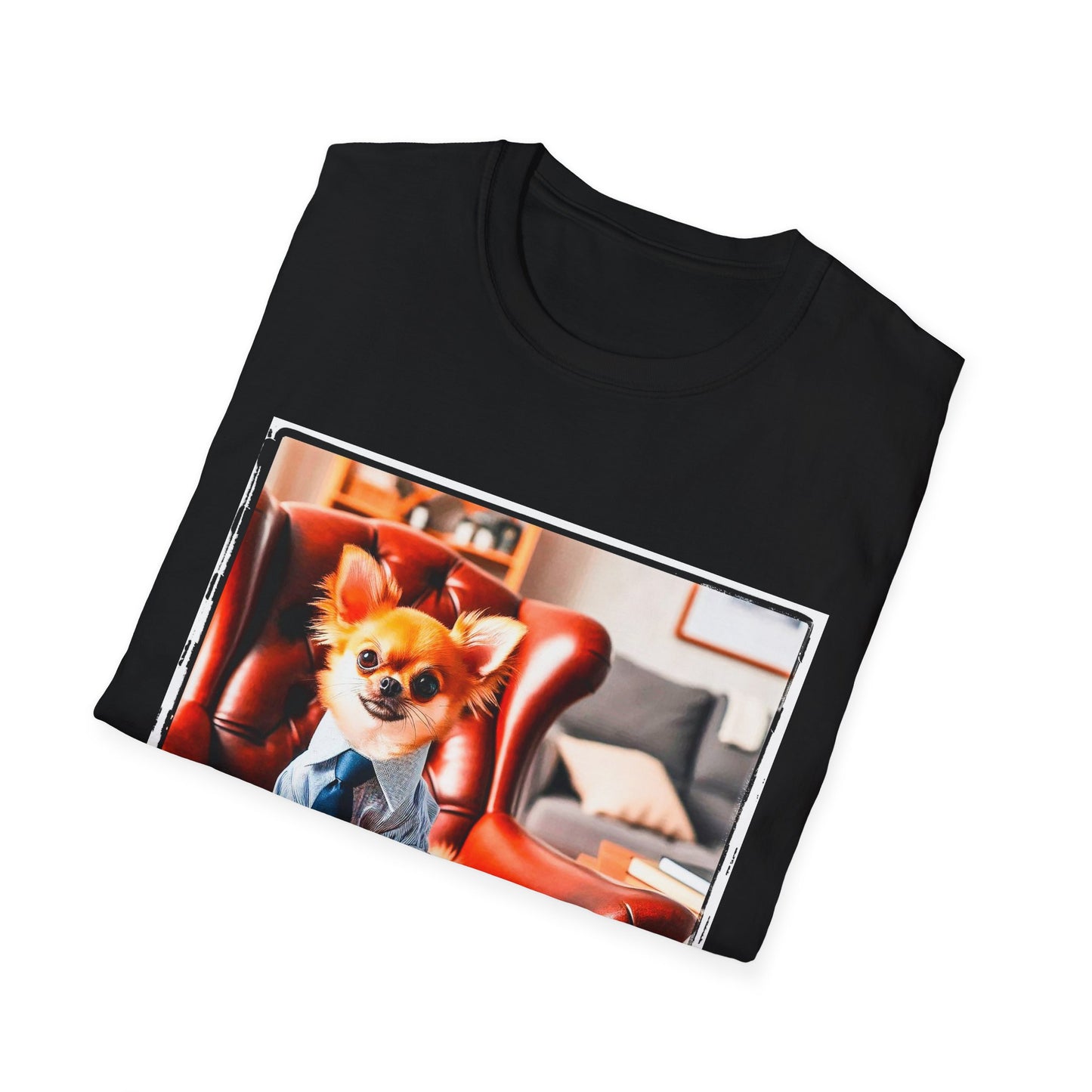 Chihuahua working man t shirt T-Shirt Printify