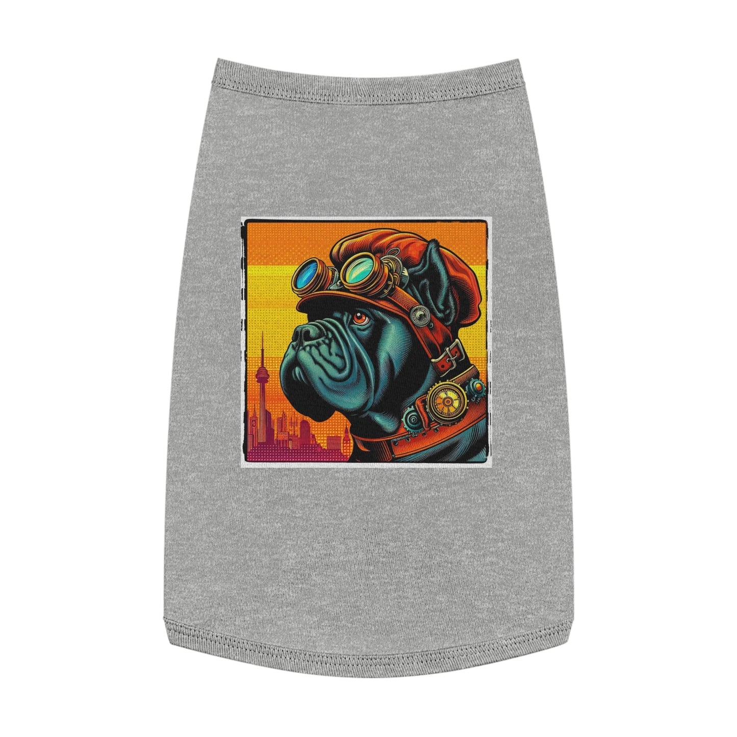 Pet Tank Top Cane Corso Steampunk Pets Printify L Heather