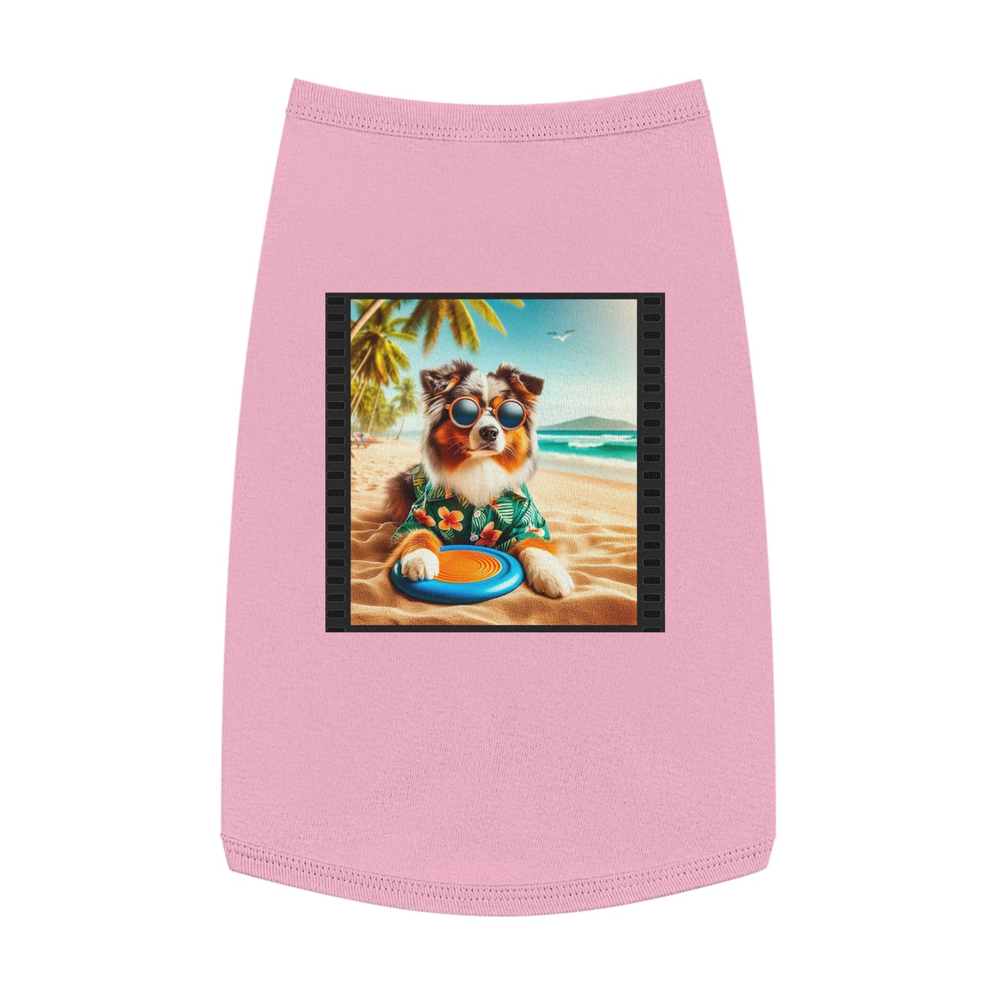 Pet Tank Top Australian Shepherd Pets Printify L Pink