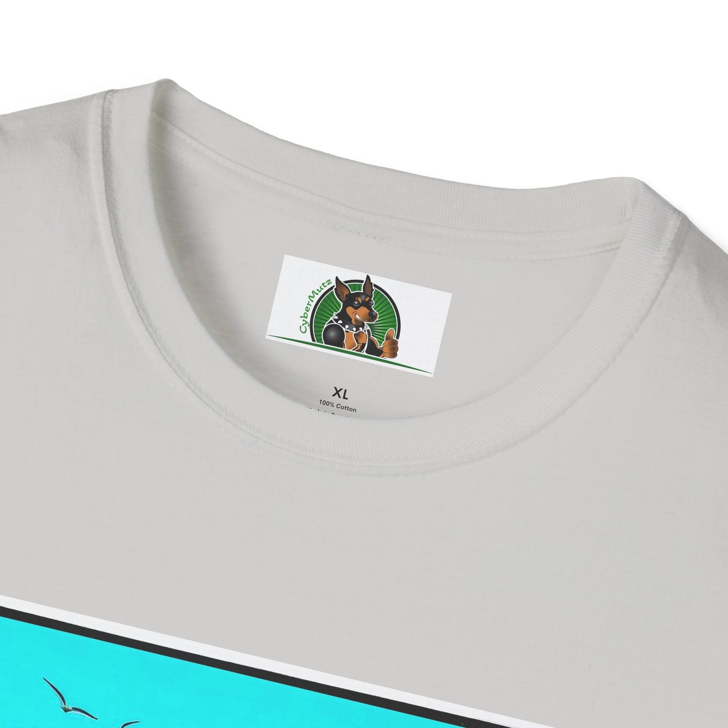 Australian Shepherd Wearing Hawaiian Shirt Surfer Dog