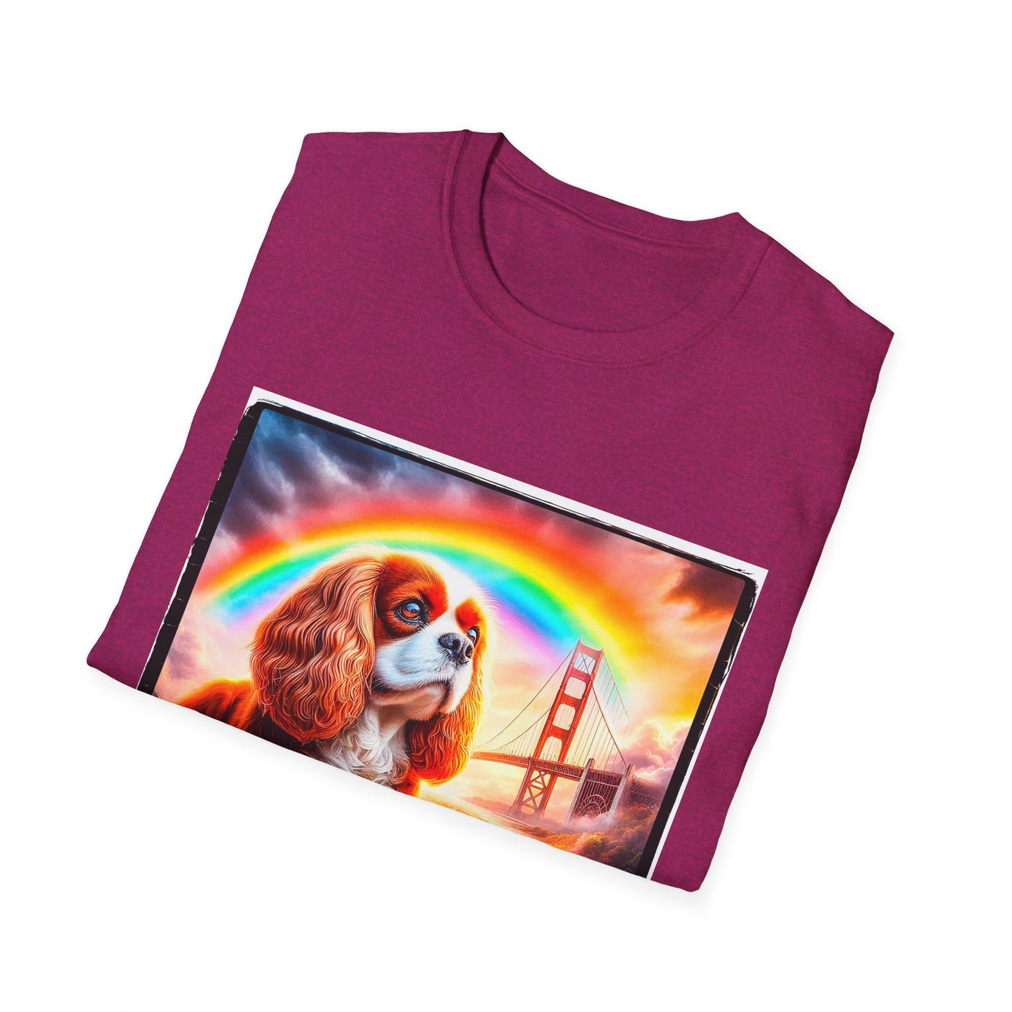 Cavalier King Charles Spaniel Rainbow Bridge TShirt