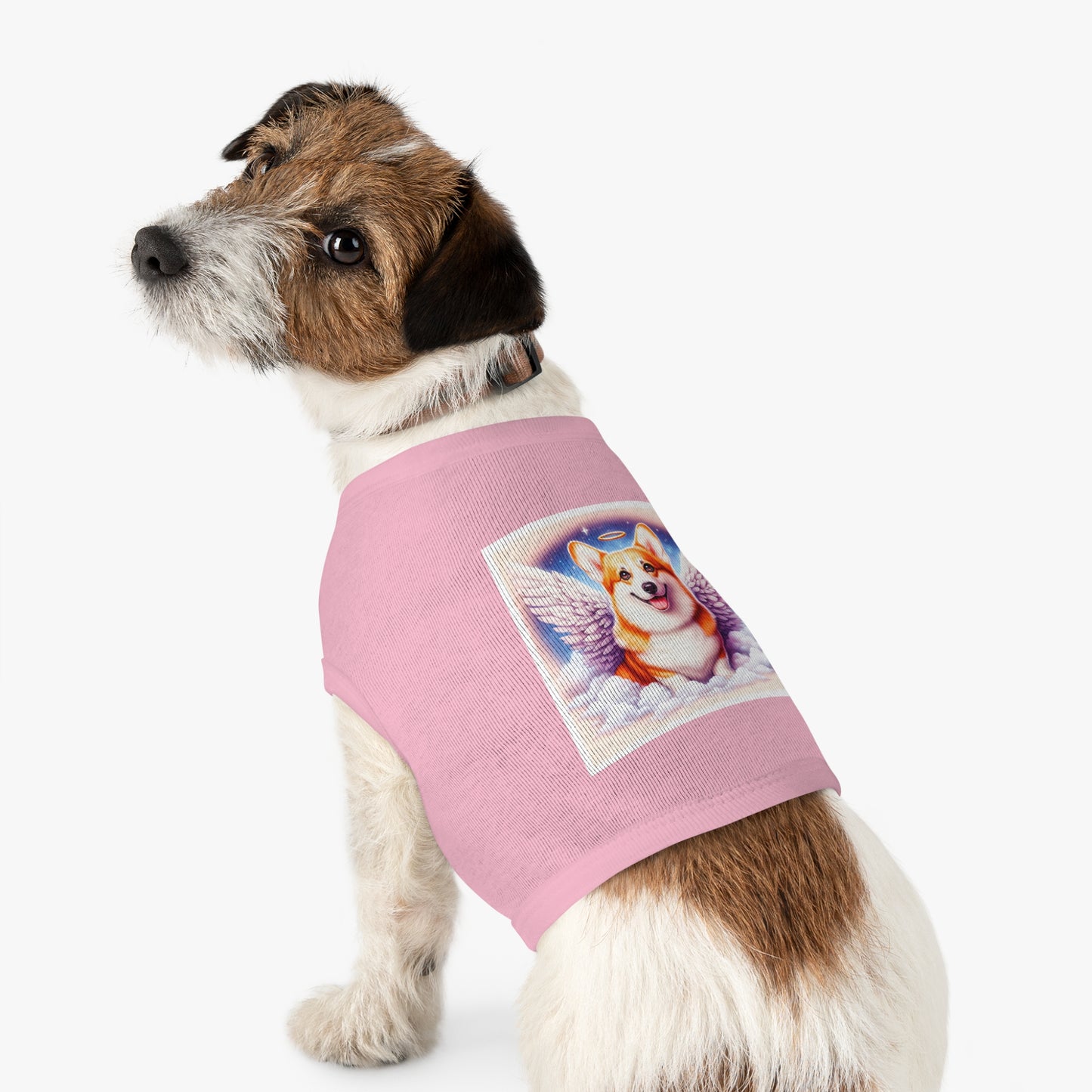 Pet Tank Top Pembroke Welsh Corgi angel Pets Printify