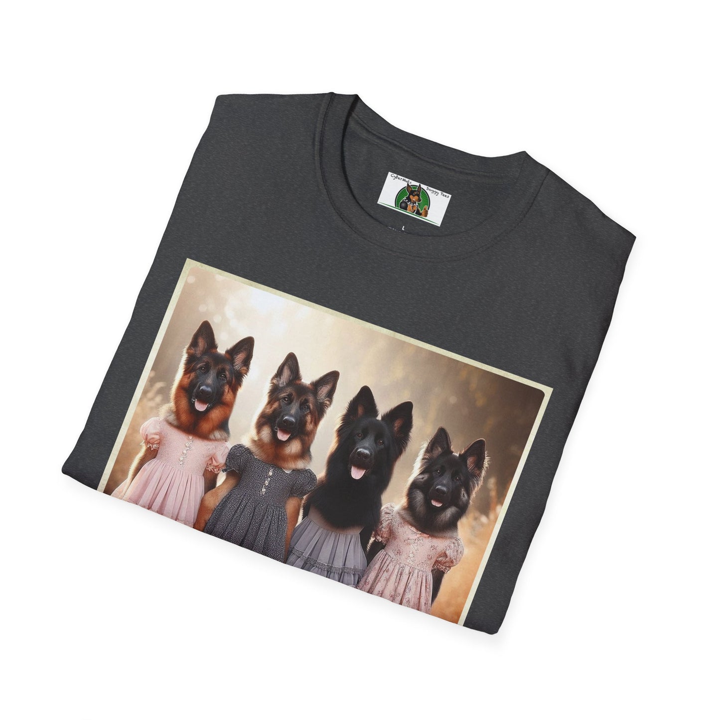 German Shepherd Dog Girls Unisex Softstyle T-Shirt T-Shirt Printify