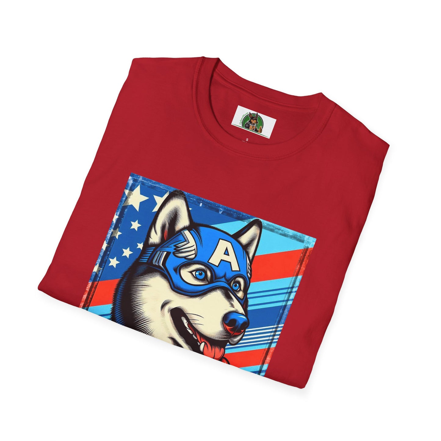 Husky super hero shirt