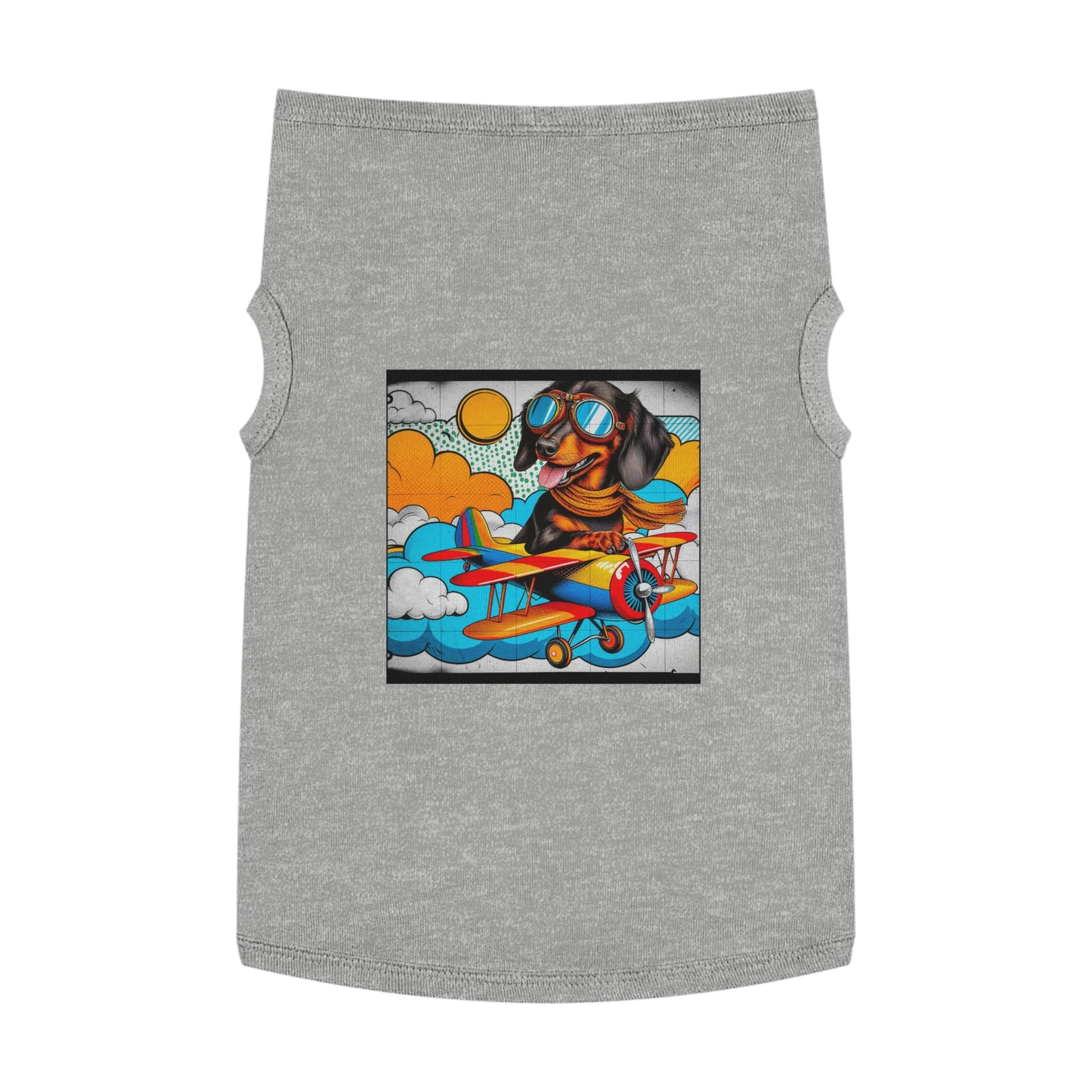 Wacky Pet Tank Top Dachshund Pets Printify XL Heather