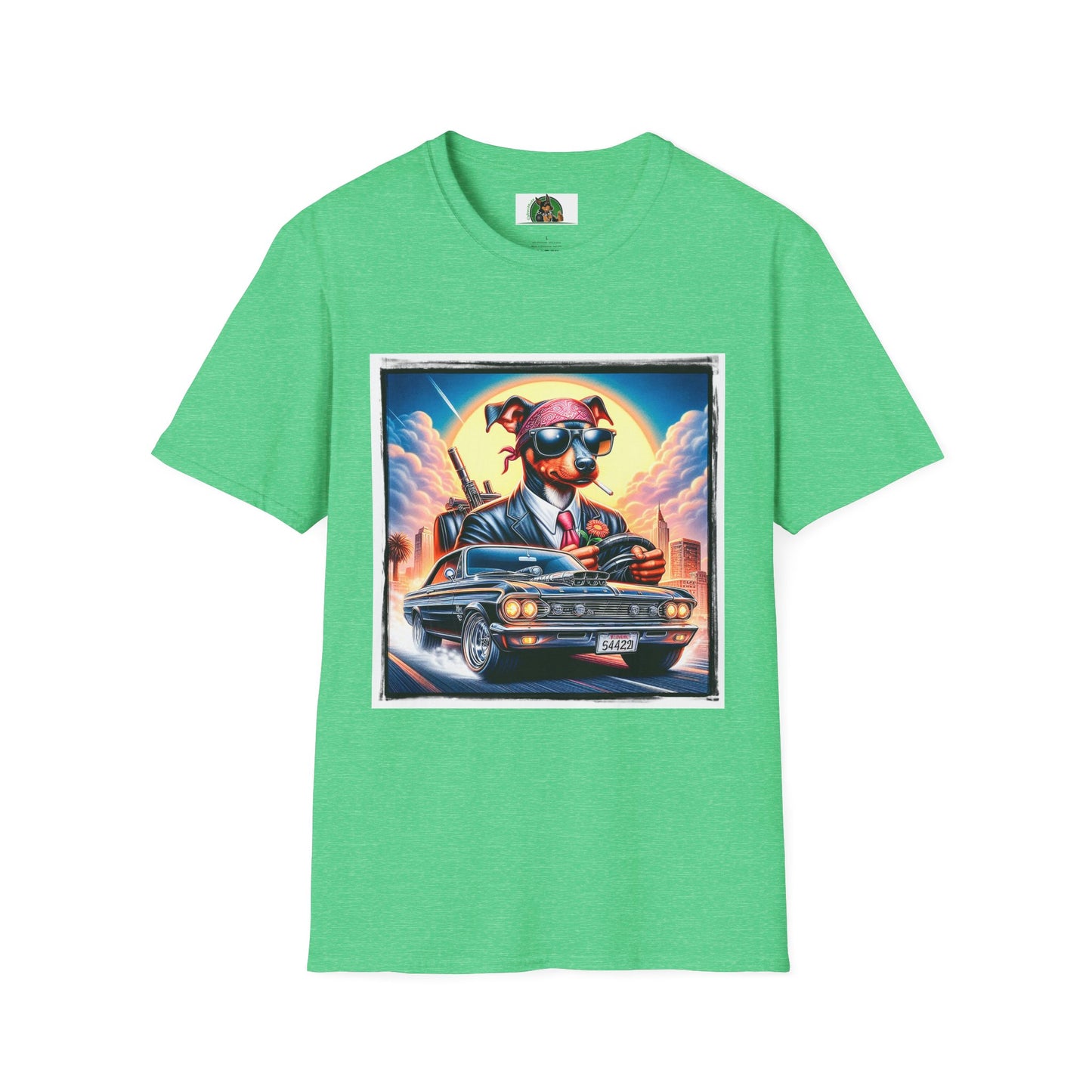 Wacky Min Pin T-Shirt T-Shirt Printify S Heather Irish Green