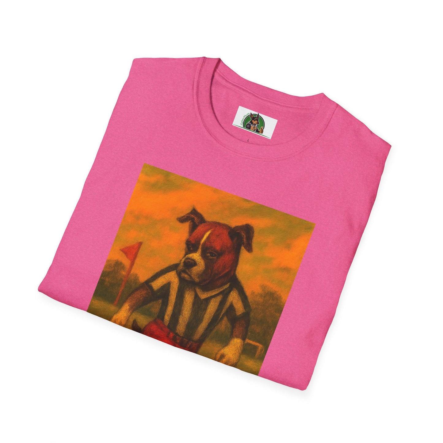 Boxer Puppy Dogs Softstyle T-Shirt - Soccer Sports Unisex Tee