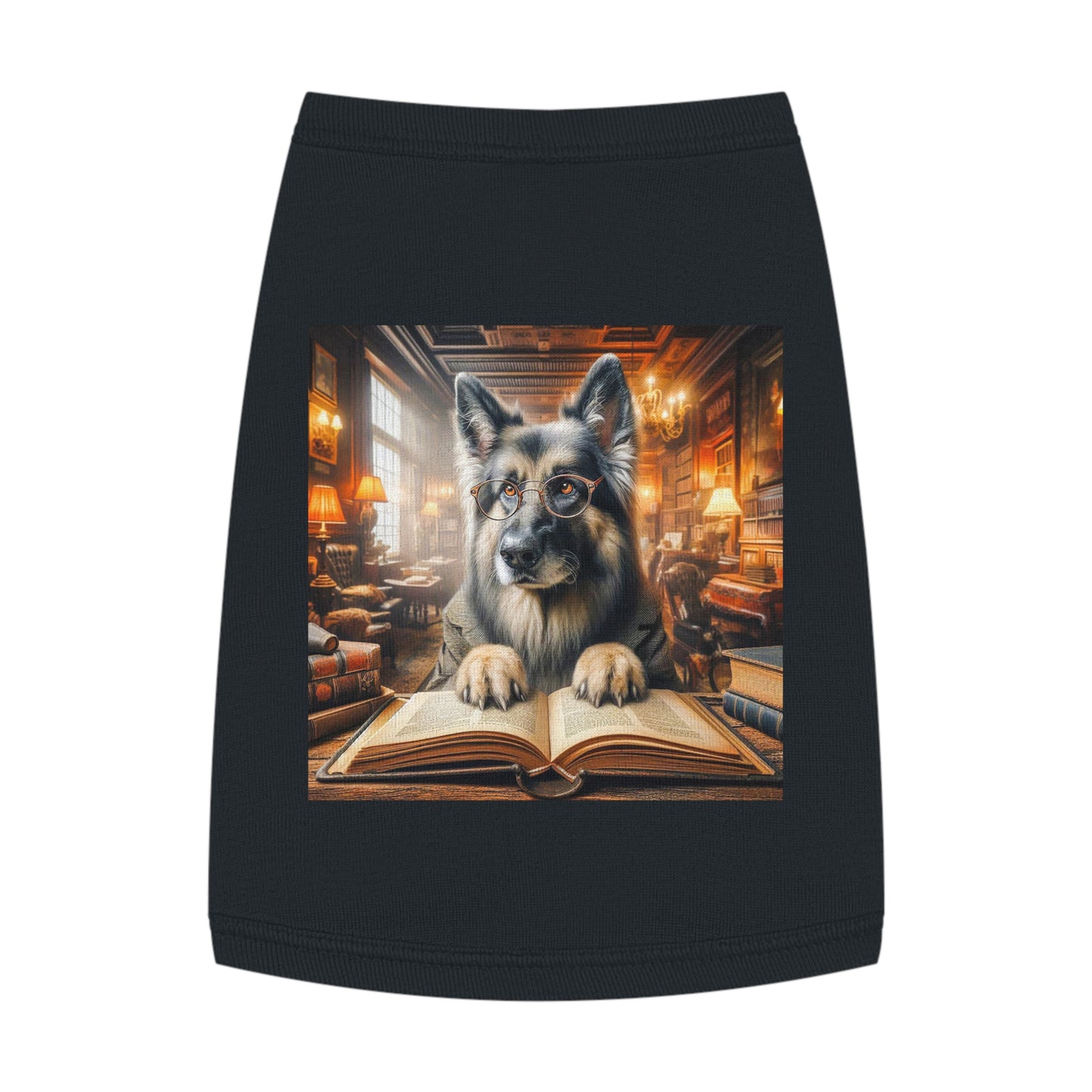 Pet Tank Top German Shepherd Pets Printify M Black