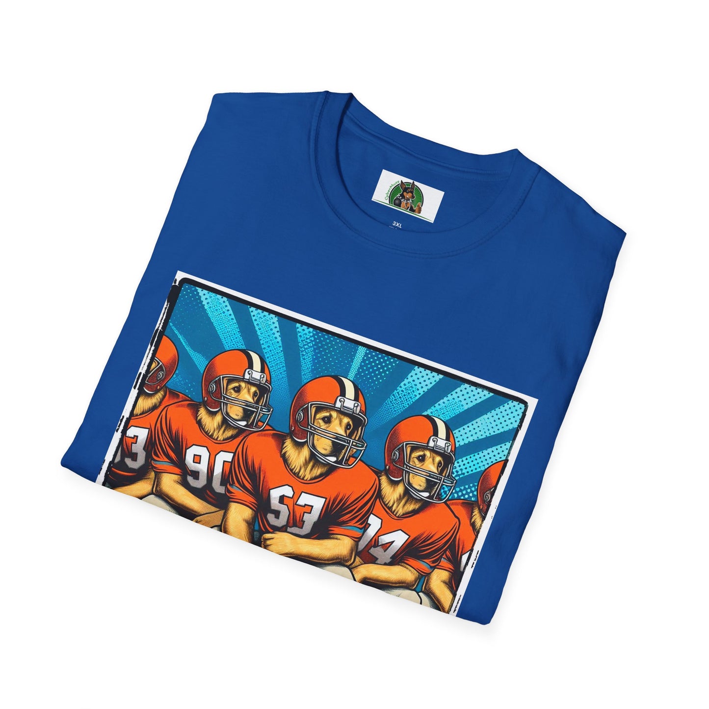 Golden Retriever football sports team shirt T-Shirt Printify