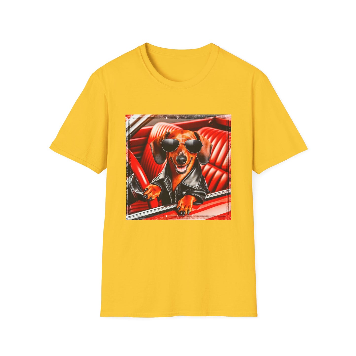Wacky Dachshund grease lightning t shirt T-Shirt Printify S Daisy
