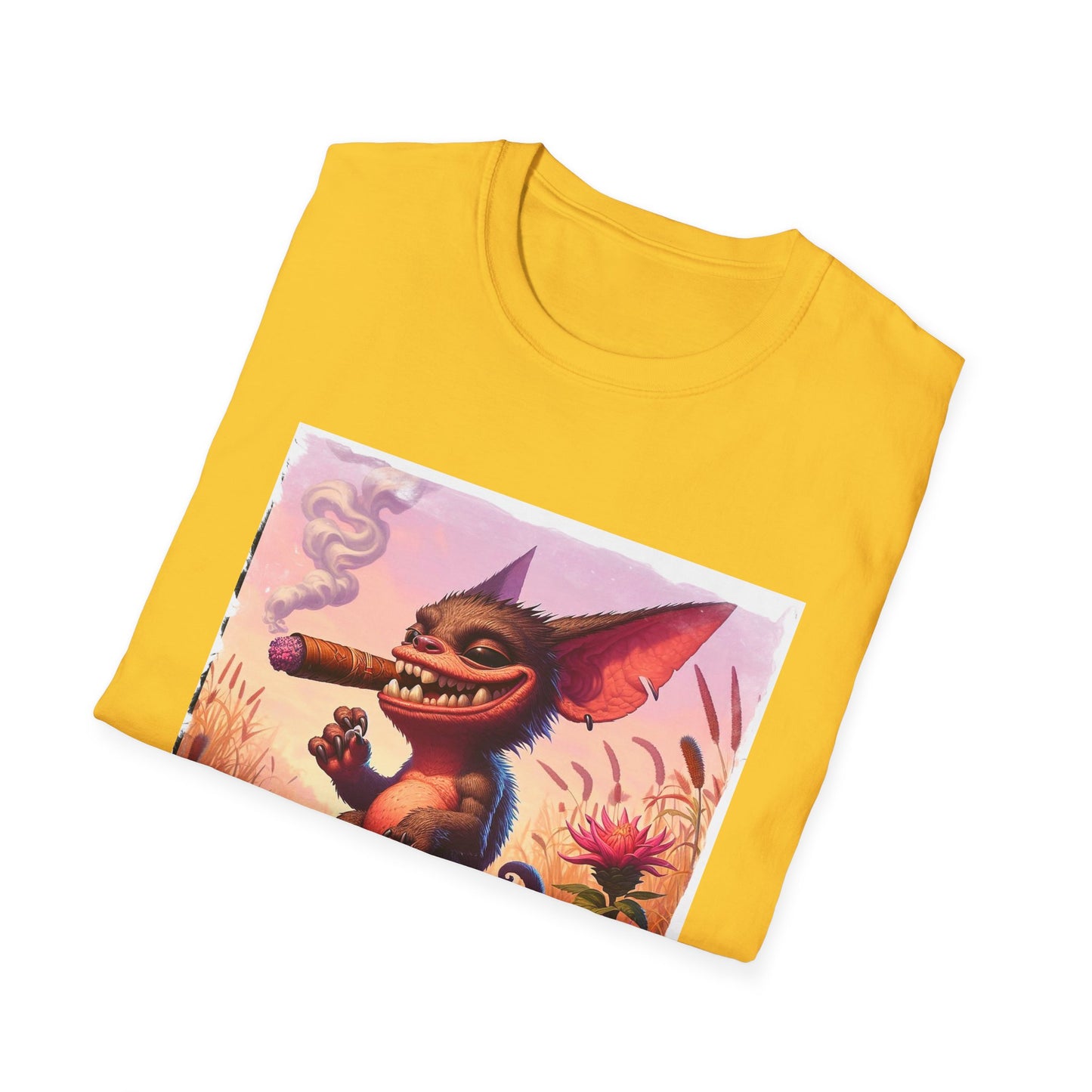 Chupacabra happily smoking t shirt