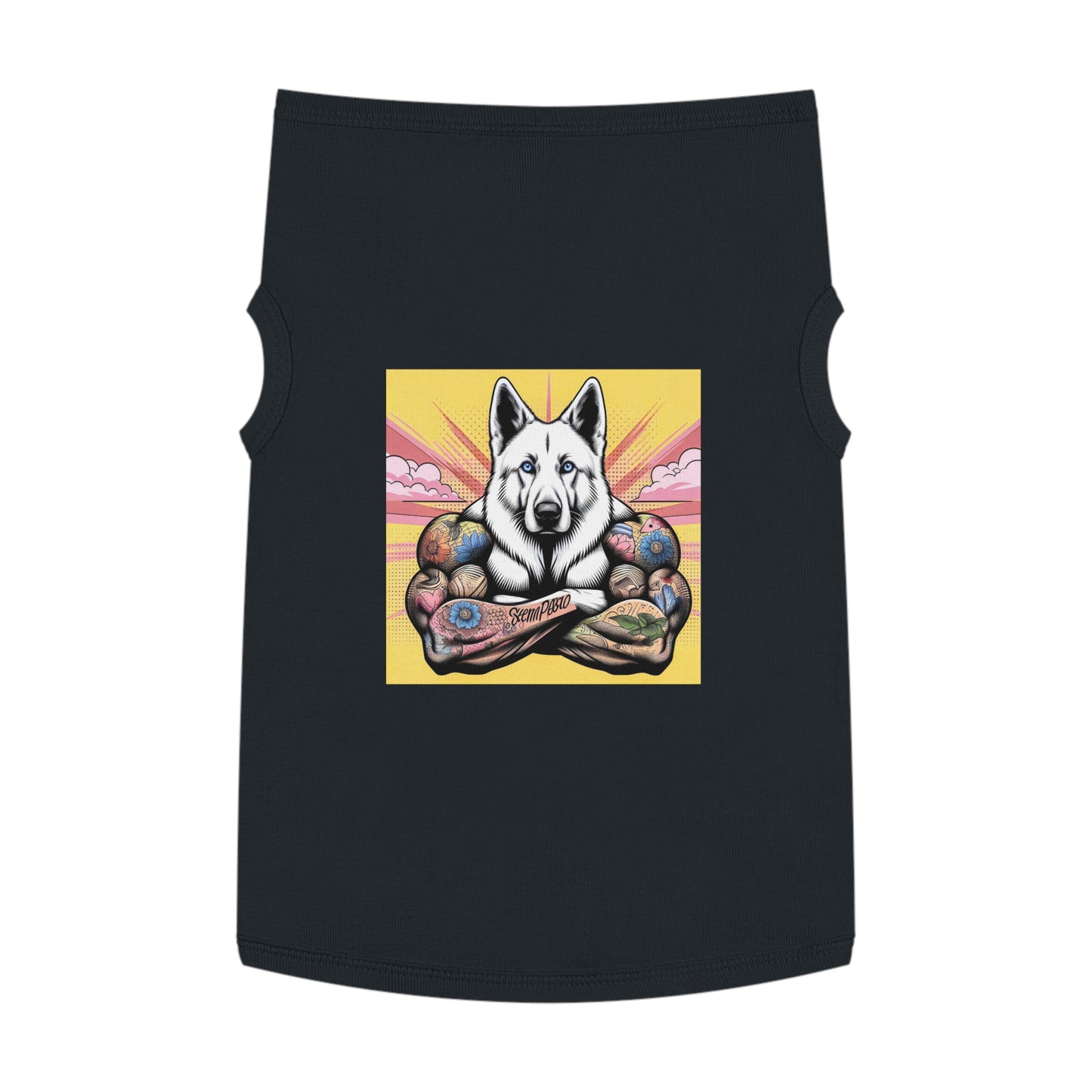 German Shepherd big arms Pets Printify XL Black