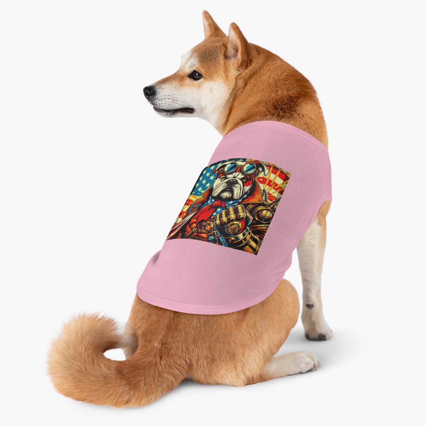 Pet Tank Top Bulldog stream punk t shirt
