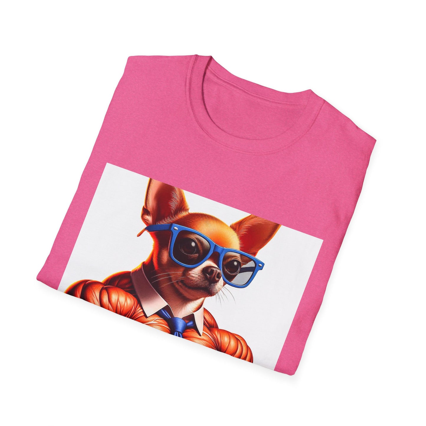 Chihuahua muscleman businessman