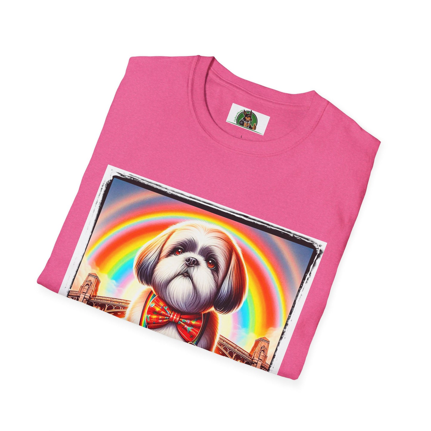 Shih Tzu rainbow shirt.