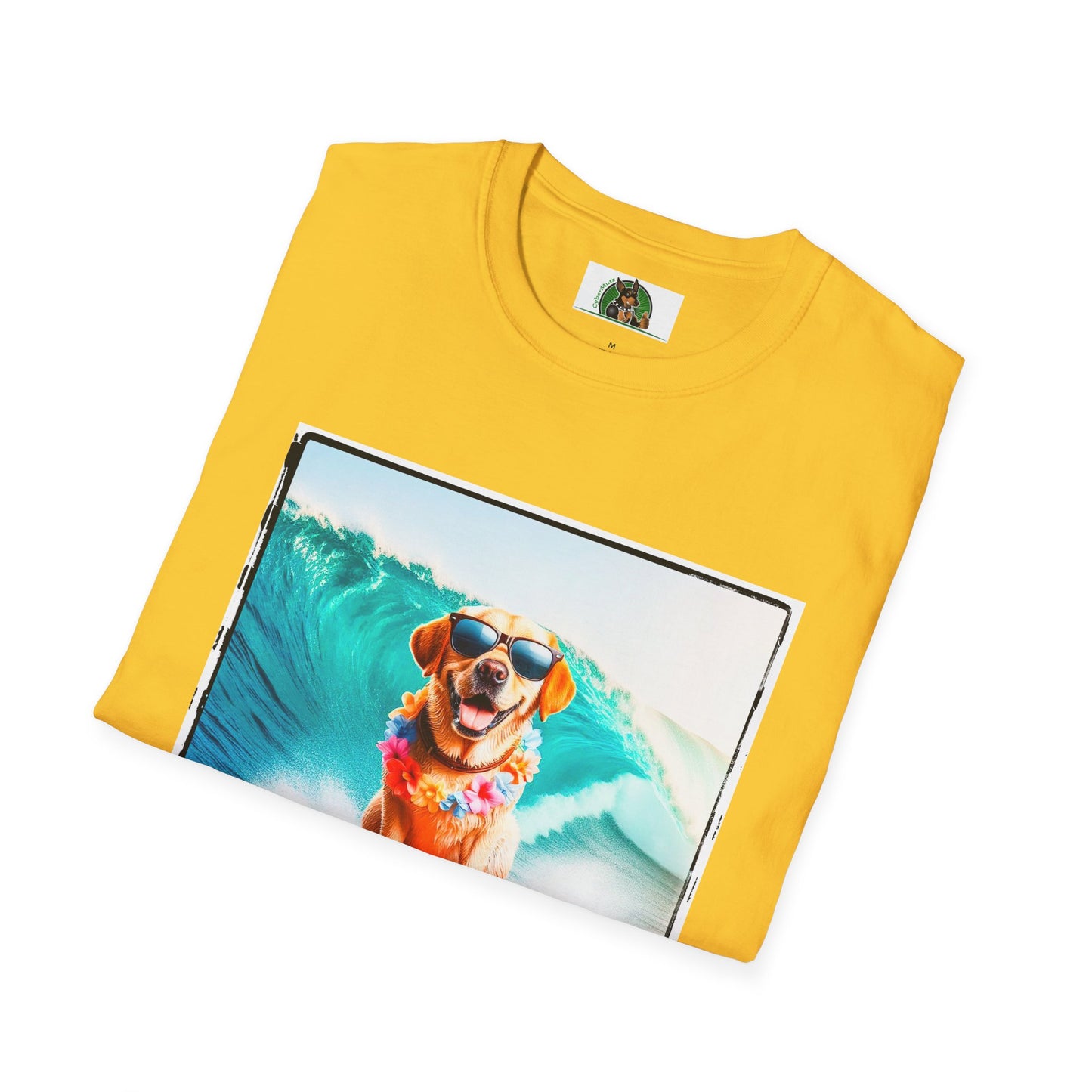 Labrador Retriever crashing waves shirt