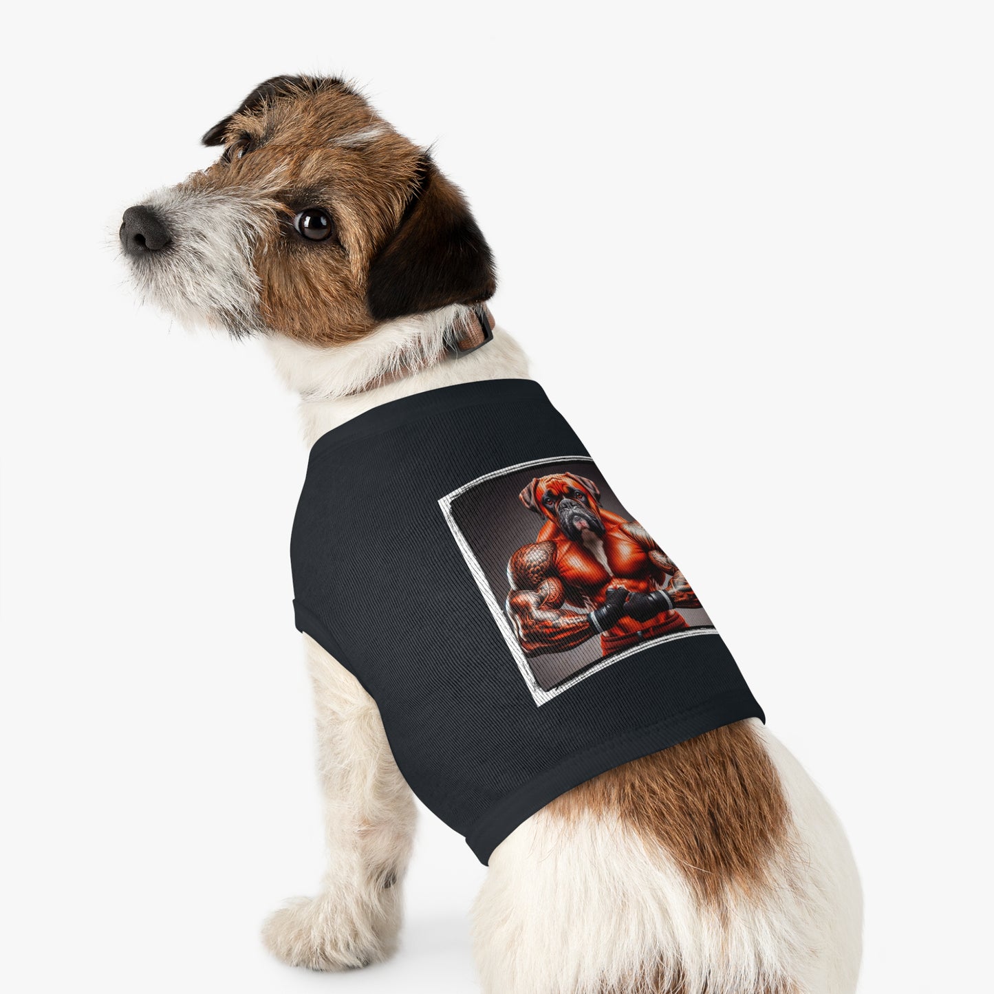 Pet Tank Top Boxer Pets Printify