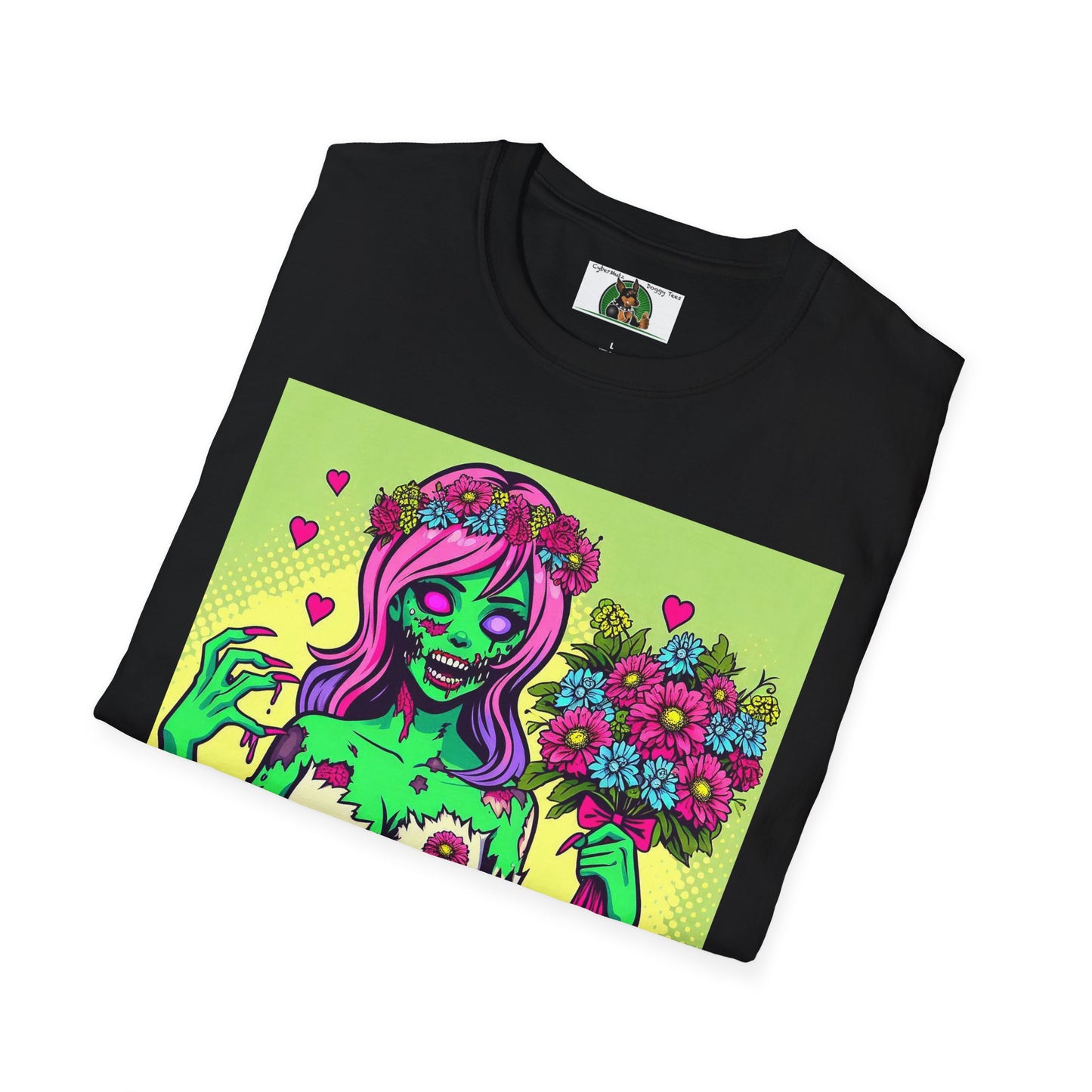 Wacky Zombie Girl T-Shirt Printify