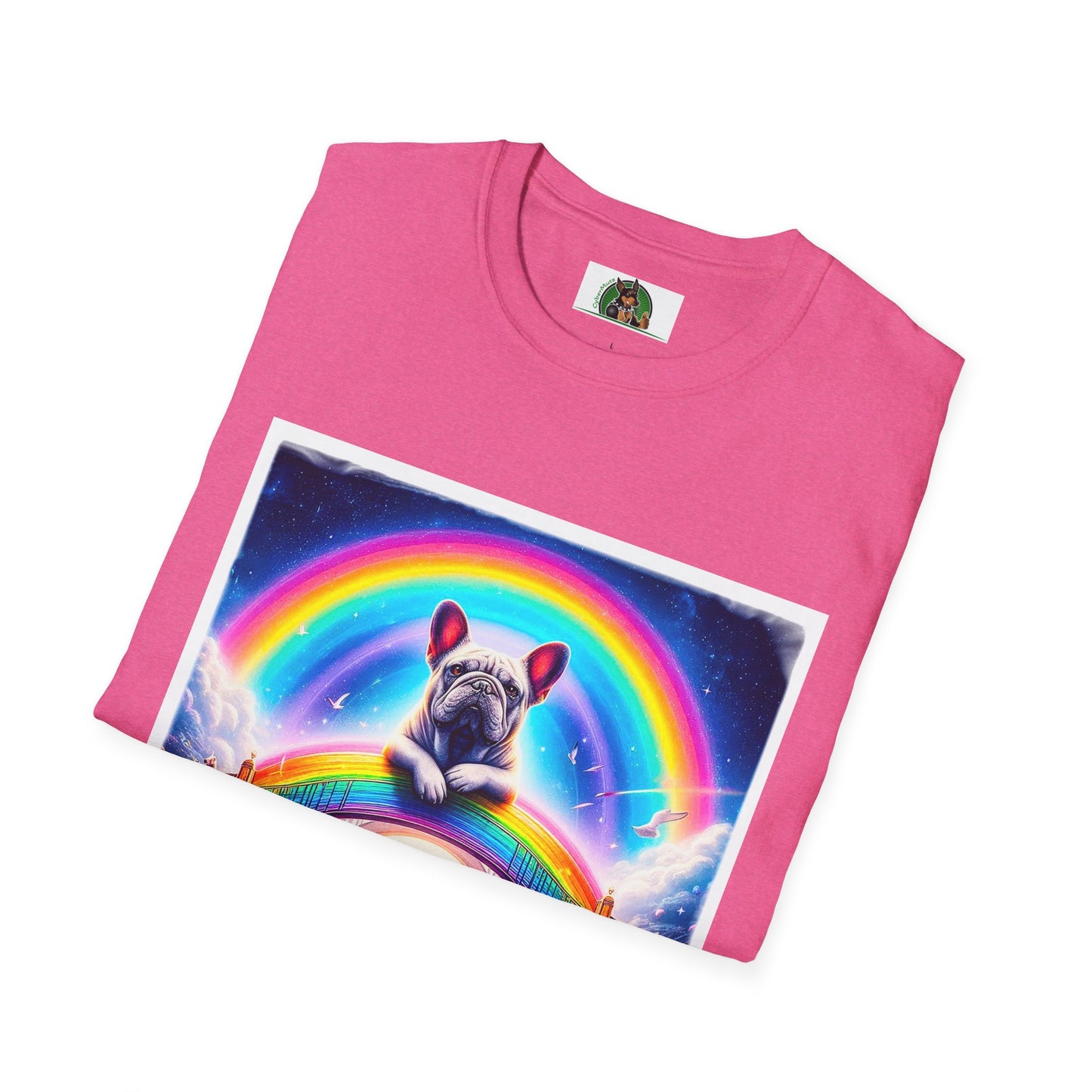 French Bulldog pretty rainbow t shirt