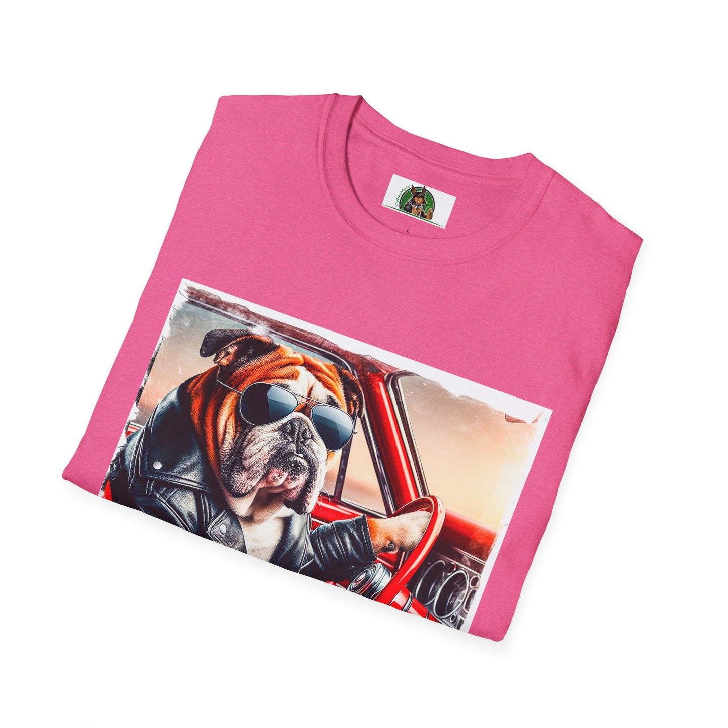 Wacky Bulldog cool dude t shirt