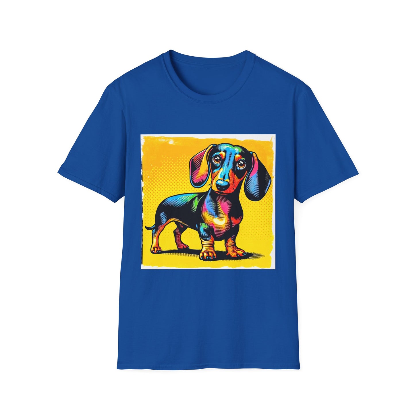Dachshund pretty in colors t shirt T-Shirt Printify XS Royal
