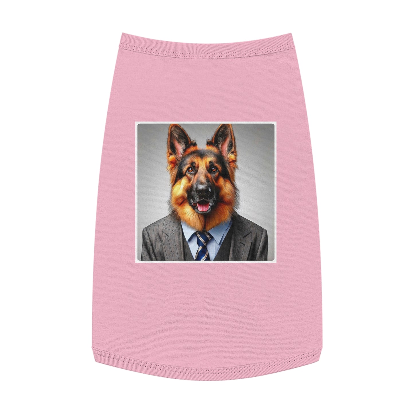 German Shepherd businessman Pets Printify L Pink