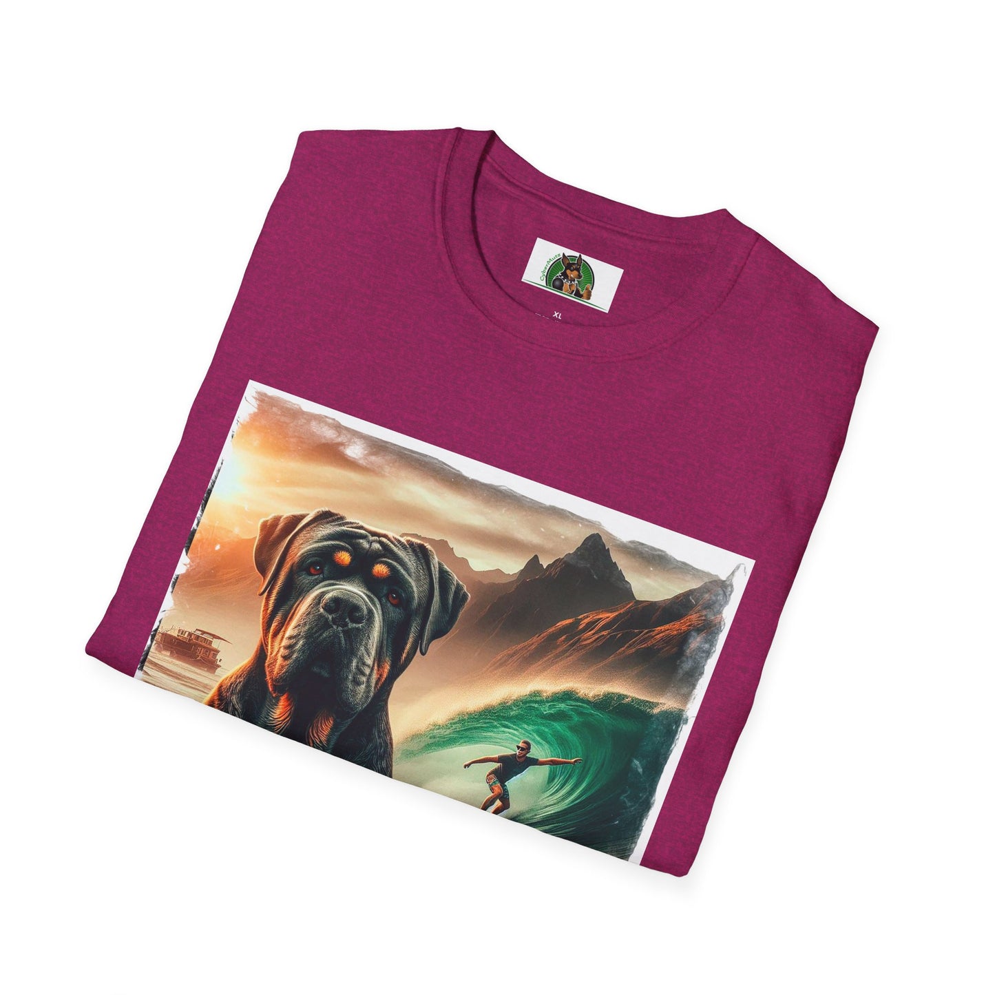 Cane Corso Surfer Dog At Beach