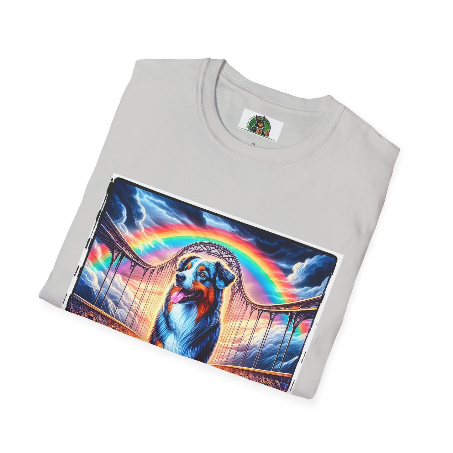 Australian Shepherd Walking Rainbow Bridge