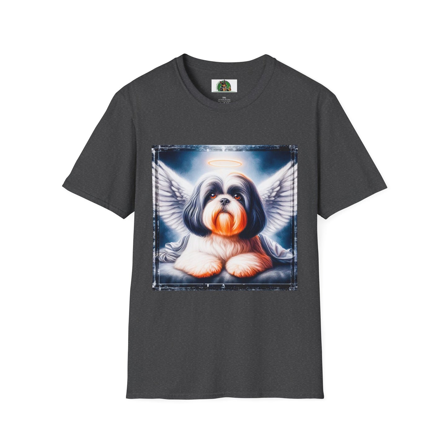 Shih Tzu Heaven anf clouds shirt T-Shirt Printify XS Dark Heather