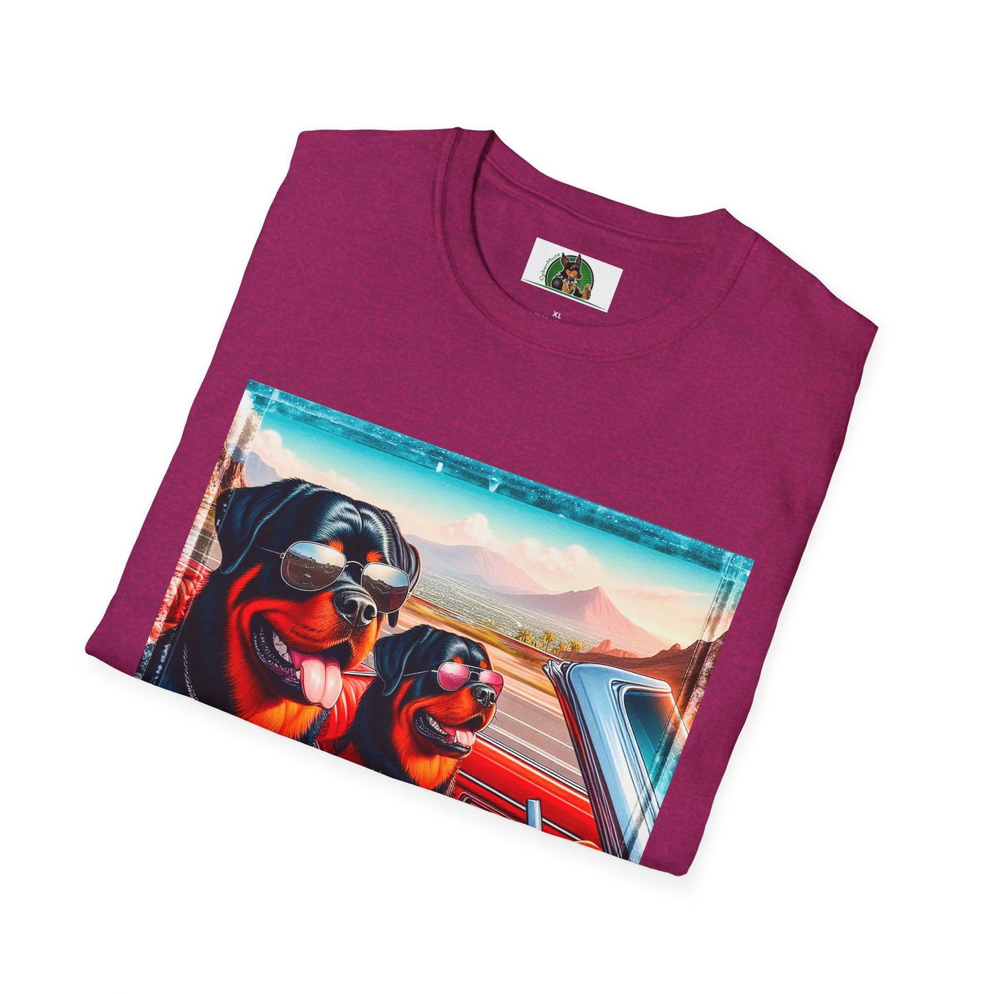 Wacky Rottweiler driving friends shirt