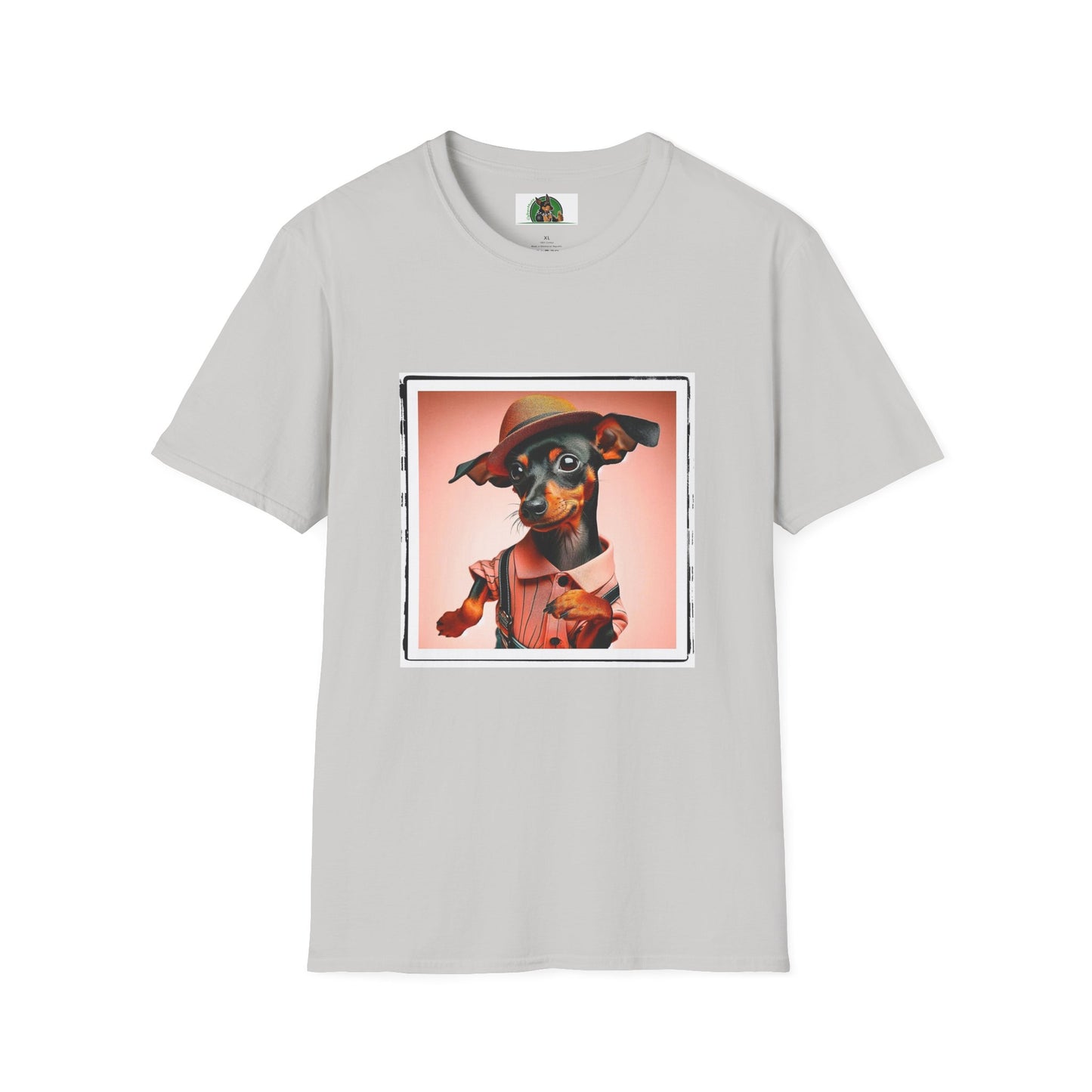 Min Pin T-Shirt dancing man T-Shirt Printify S Ice Grey