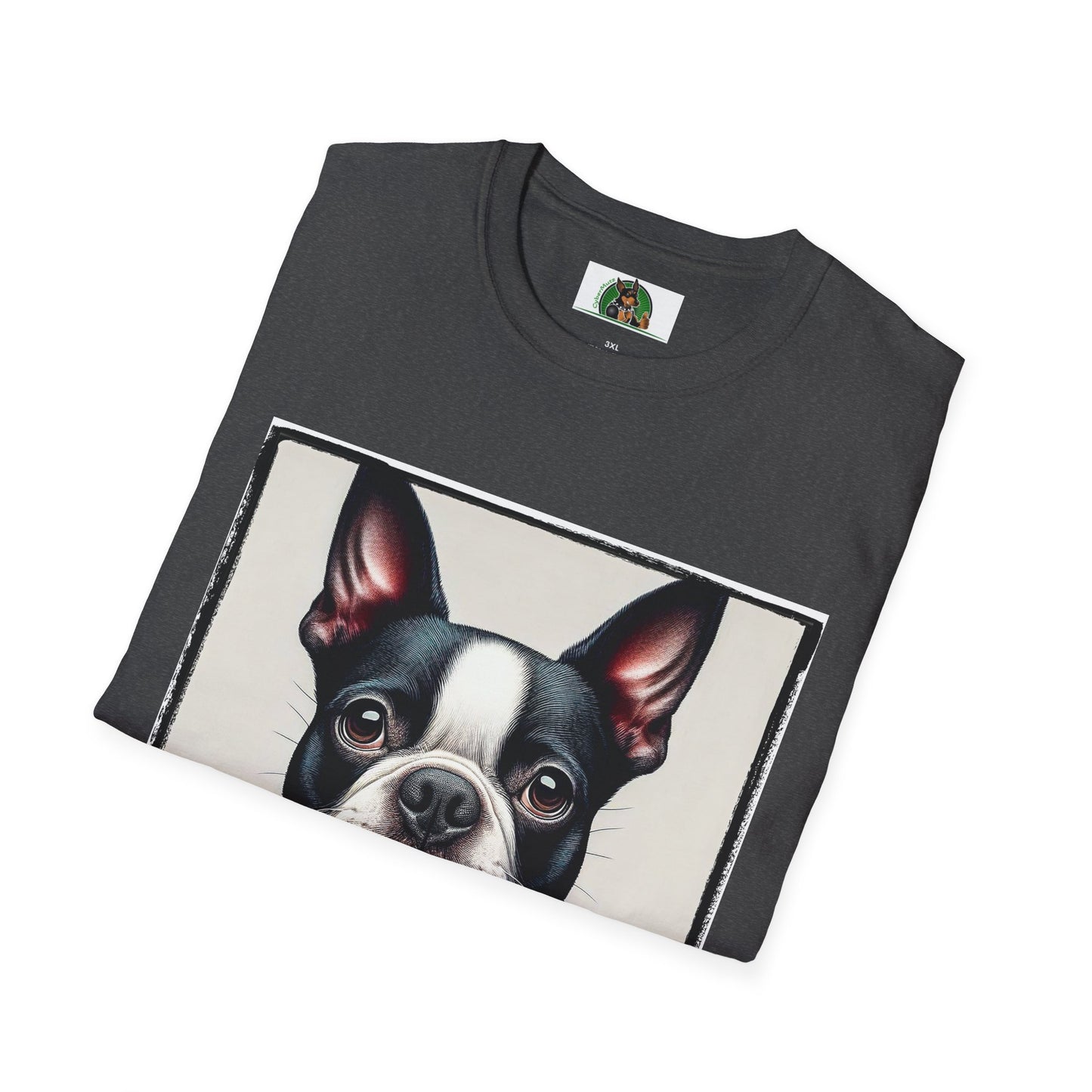 Boston Terrier In Suit Shirt T-Shirt Printify