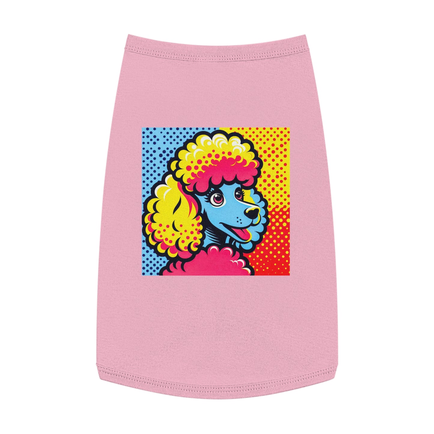 Pet Tank Top Poodle pretty colors Pets Printify L Pink